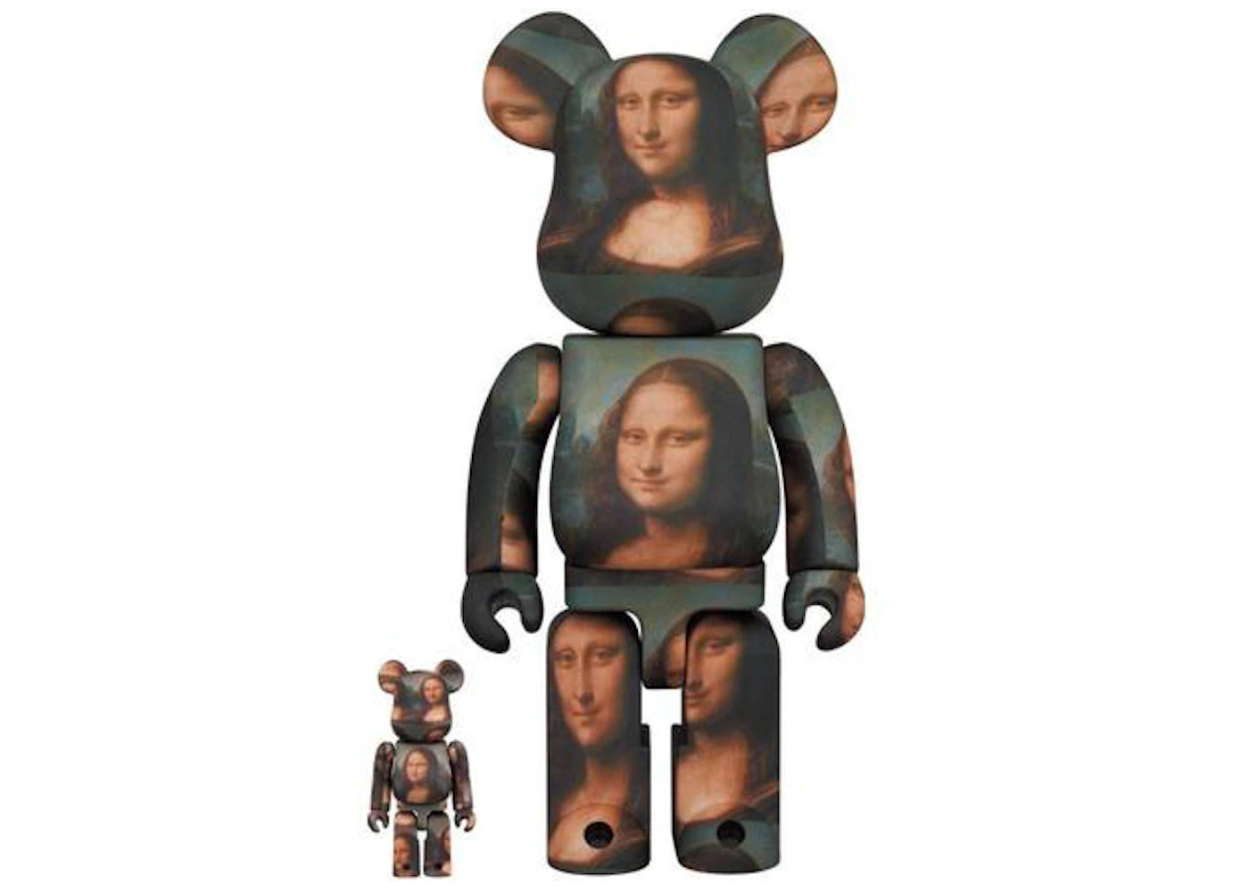Bearbrick Leonardo De Vinci Mona Lisa 100% & 400% Set