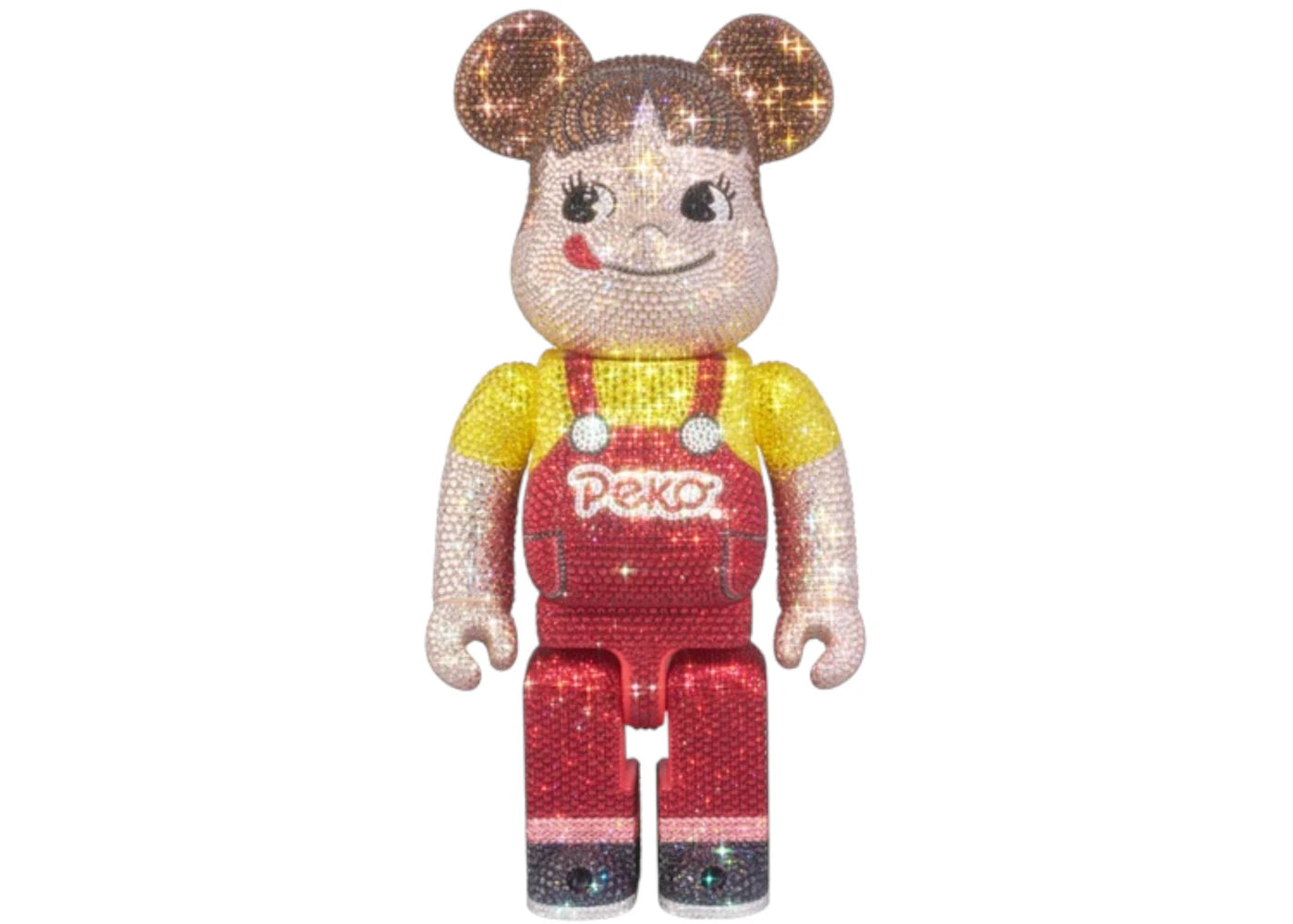 Bearbrick Lights Style Peko Crystal Decorate Peko-Chan 400%