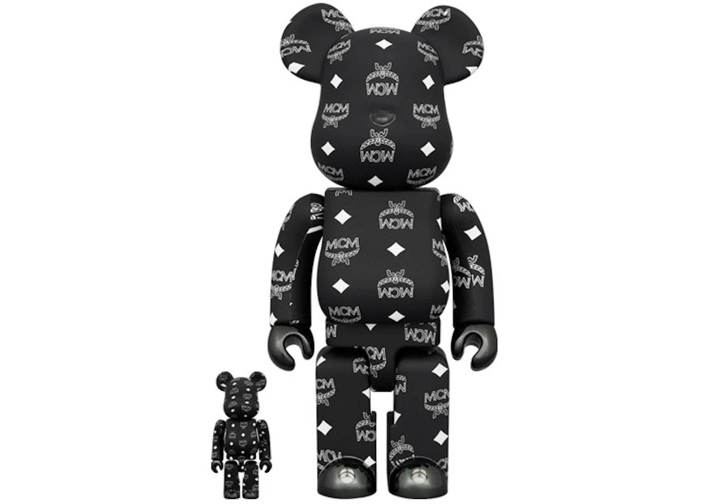 Bearbrick MCM 100% & 400% Set Black