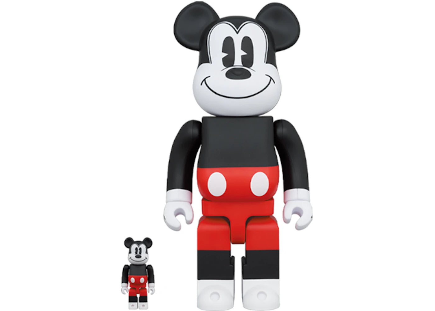 Bearbrick Mickey Mouse 2020 100% & 400% Set R&W Ver.