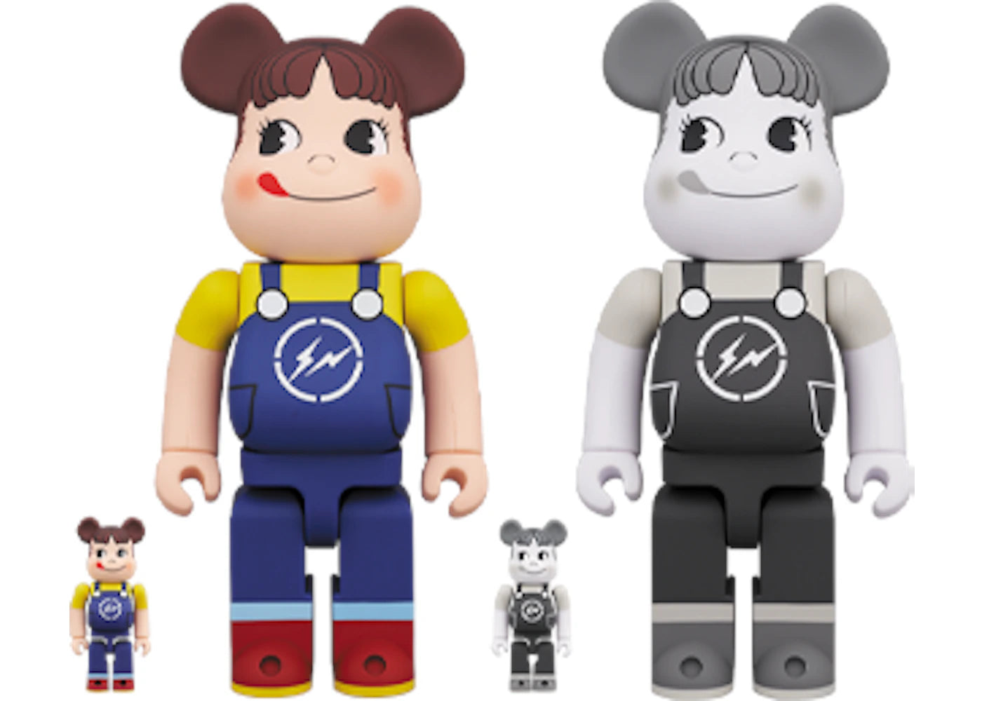 Bearbrick MILKY THE CONVENI PEKO 100% & 400% Set of 2