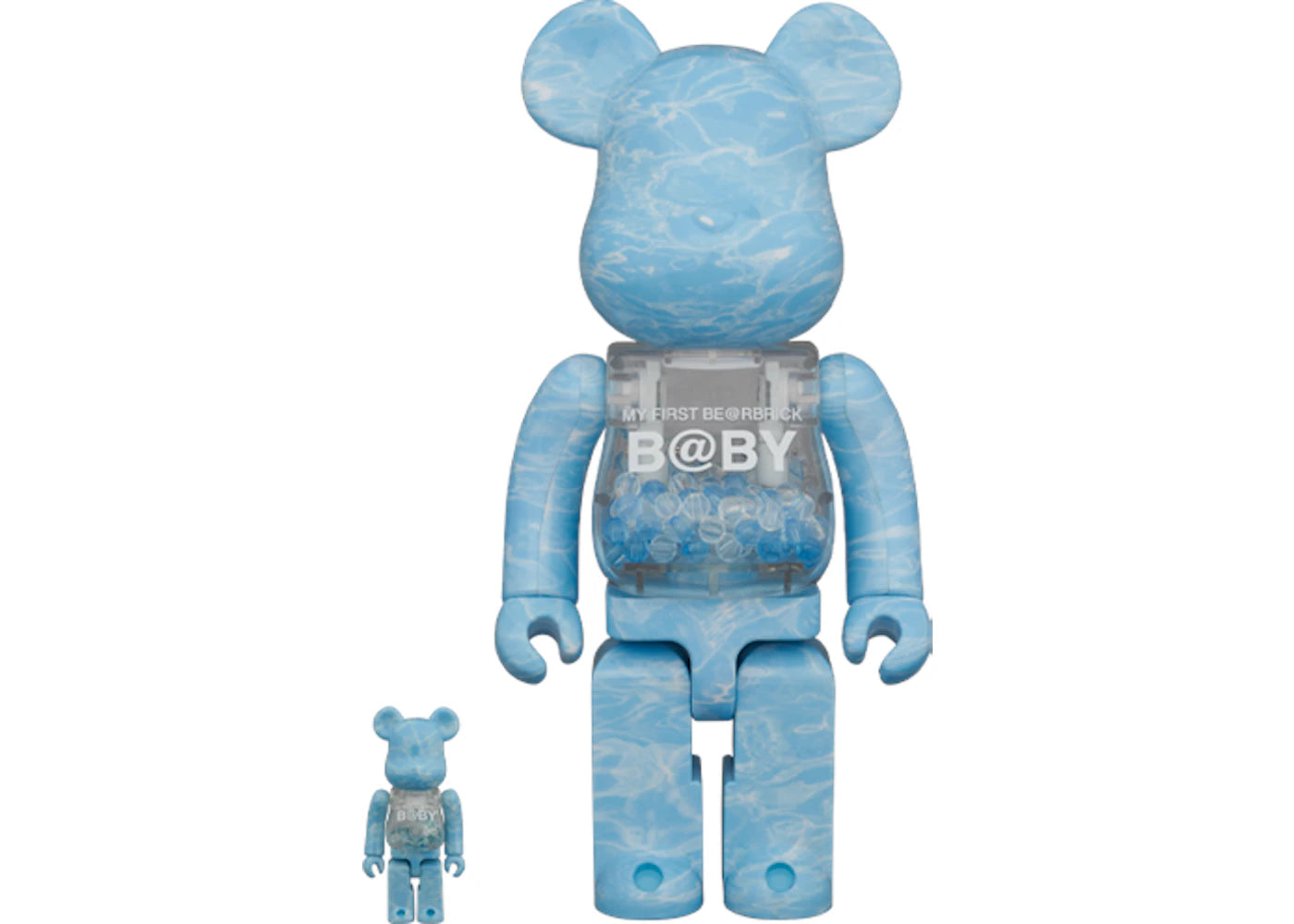 Bearbrick MY FIRST BE @ RBRICK B @ BY WATER CREST Ver. 100% & 400% Set