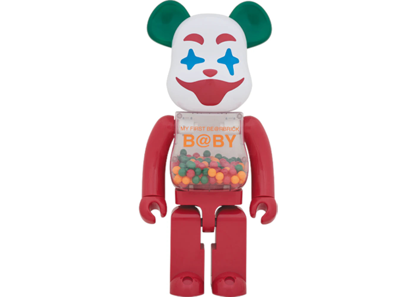 Bearbrick MY FIRST BE@RBRICK Jester Ver. 1000% Red Multicolor