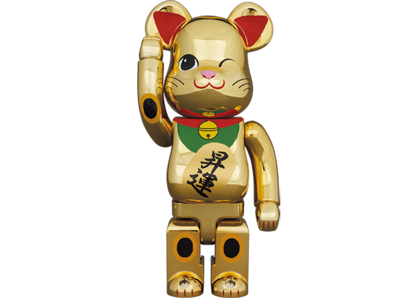 Bearbrick Maneki Neko Noboru 2 400% Gold Plated