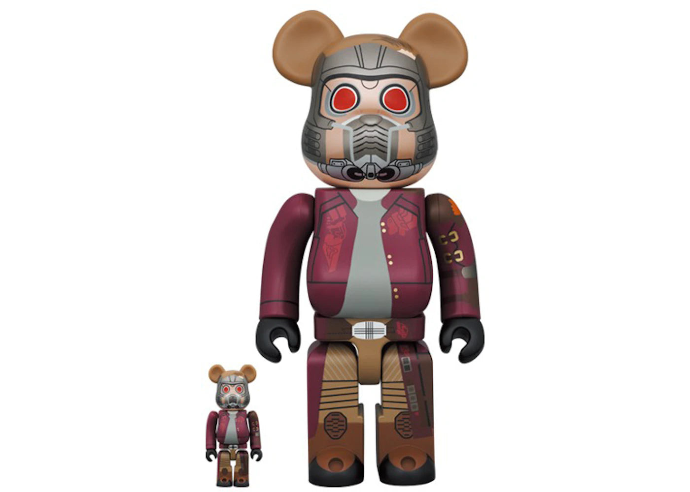 Bearbrick Marvel The Infinity Saga Star-Lord 100% & 400% Set