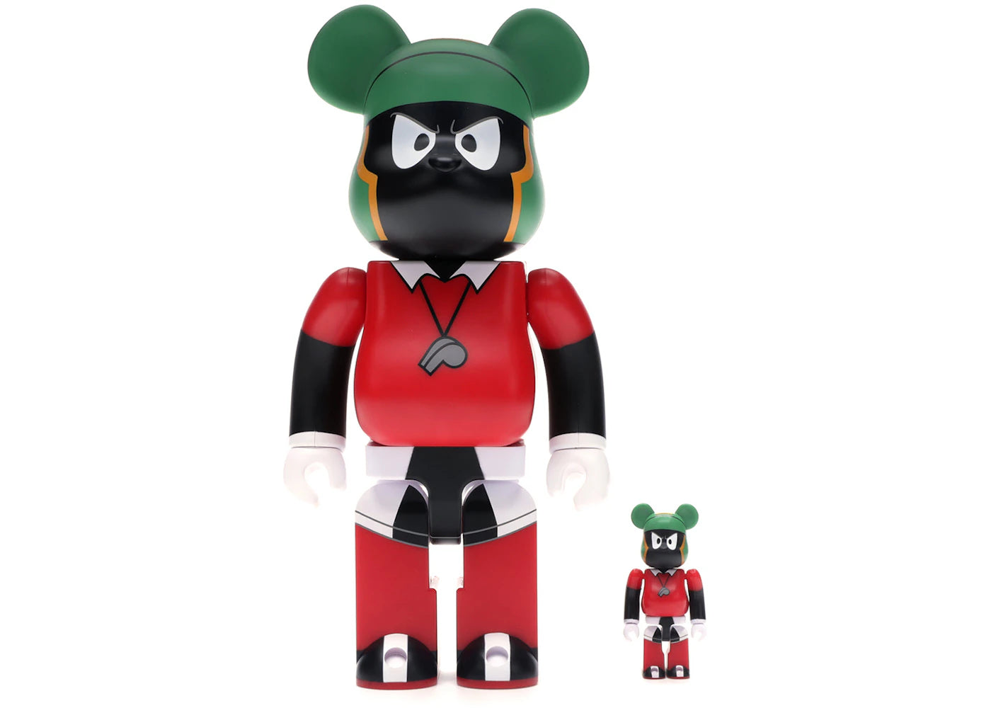 Bearbrick Marvin The Martian 100% & 400% Set Black/Red