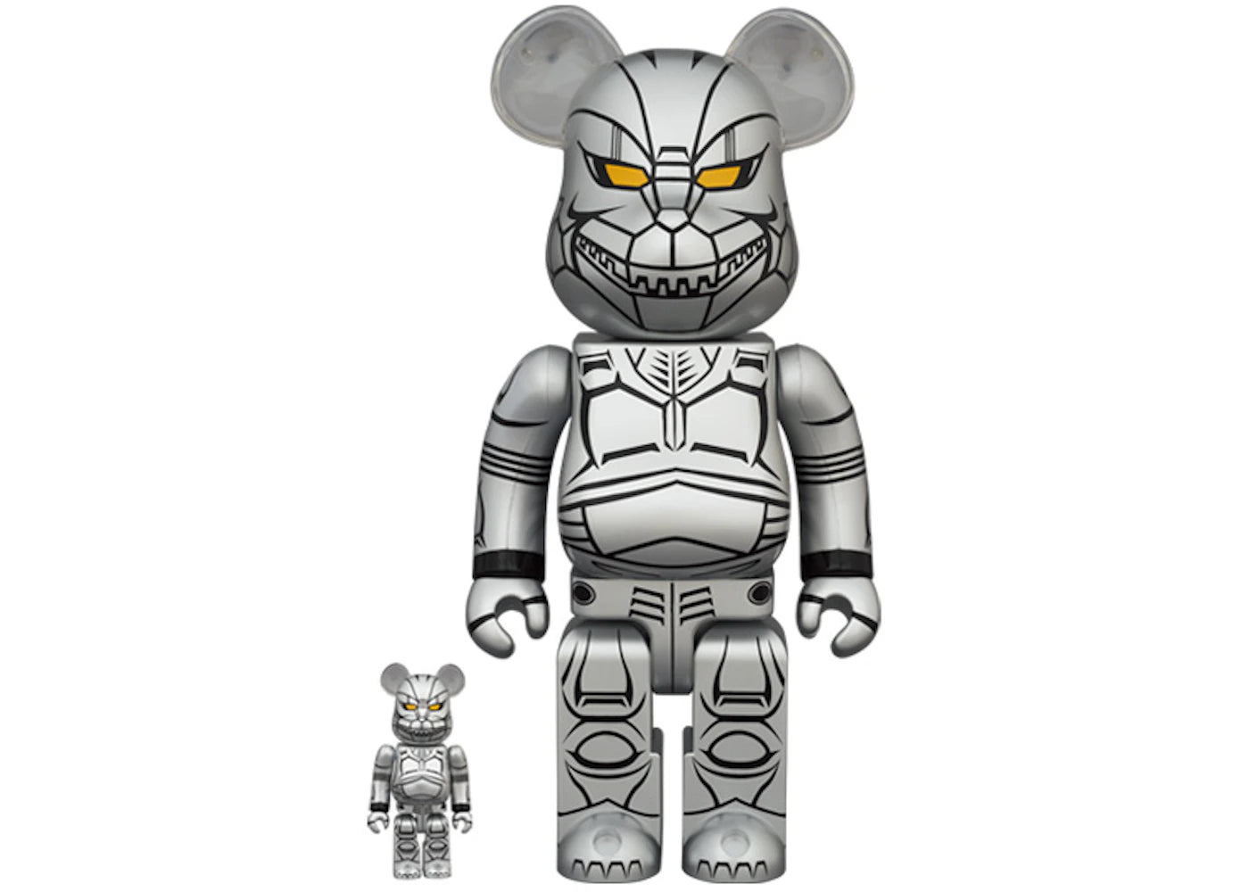 Bearbrick Mechagodzilla 100% & 400% Set