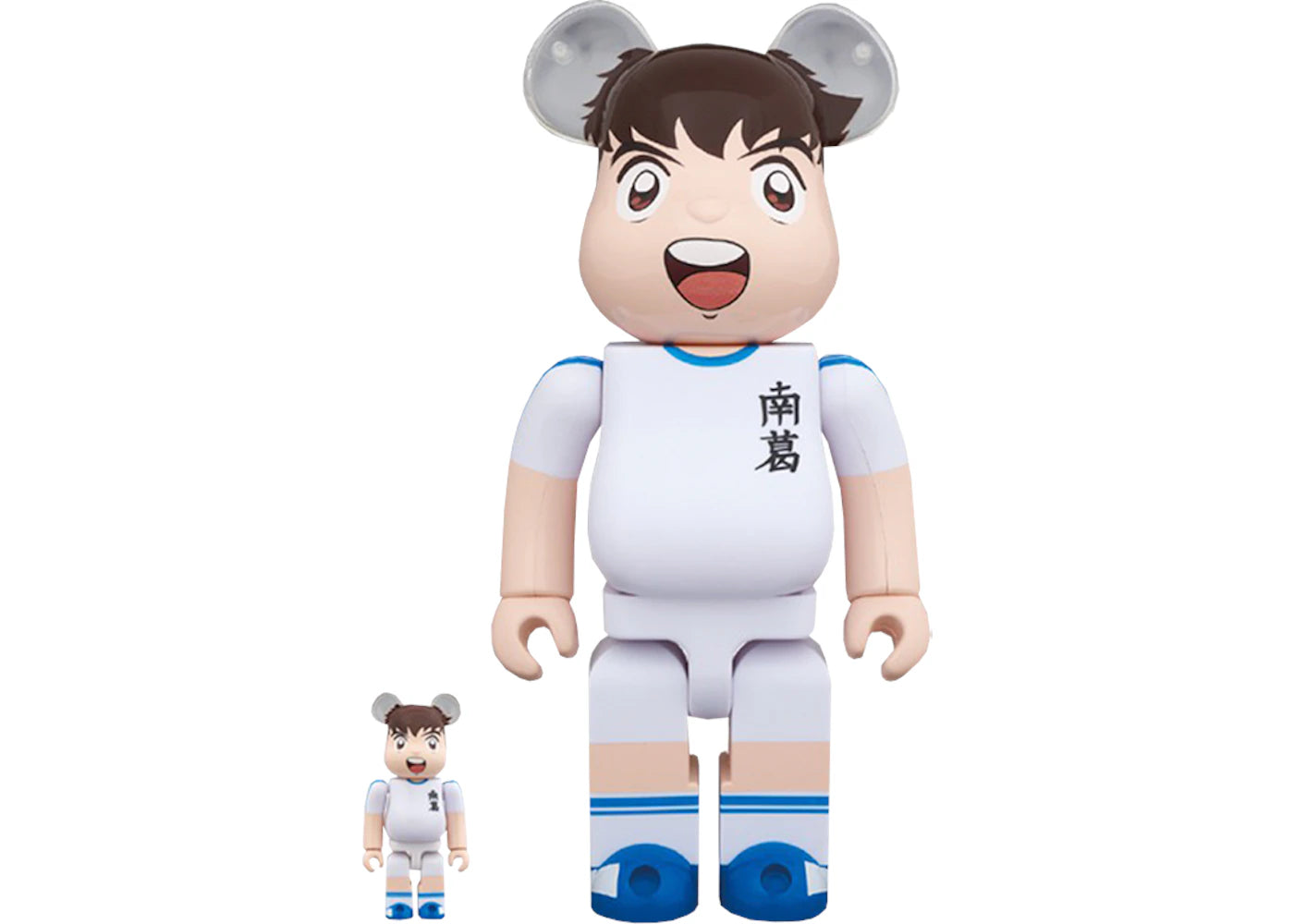 Bearbrick Medicom Captain Tsubasa Ohzora Tsubasa 100% & 400% Set White