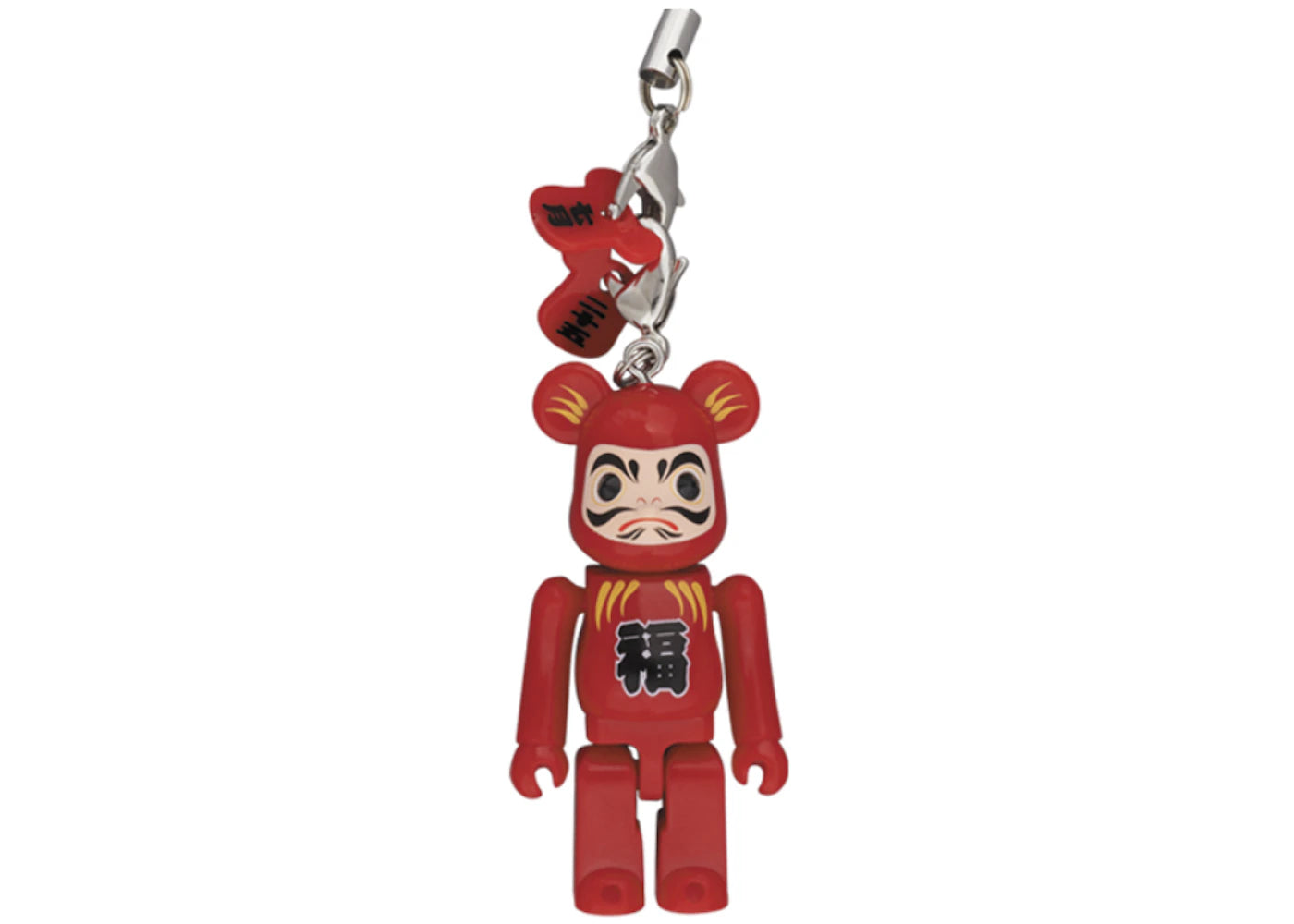 Bearbrick Medicom Daruma Keychain Red