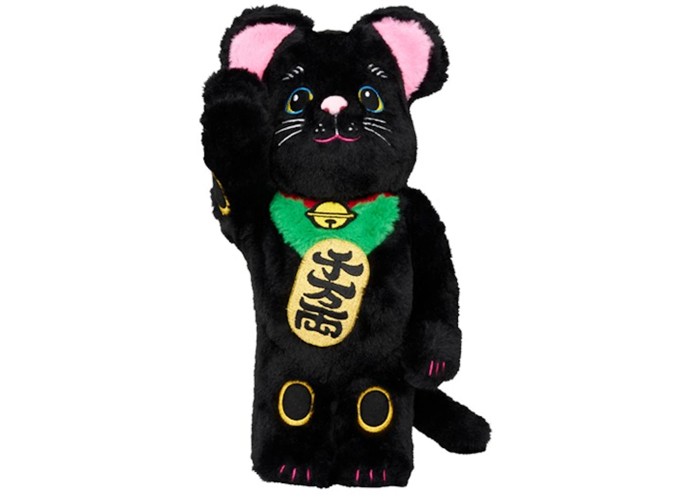 Bearbrick Medicom Lucky Cat Costume 400% Black