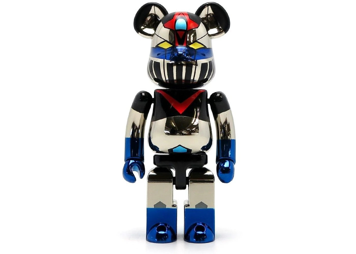 Bearbrick Medicom Super Alloyed Great Mazinger Gold Plated 200% Silver