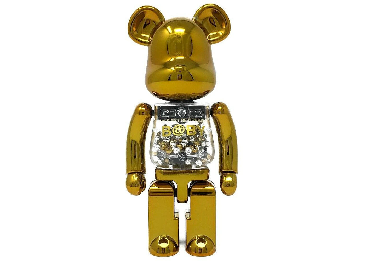 Bearbrick Medicom Super Alloyed My First Bearbrick Baby Gold Silver 200% Gold