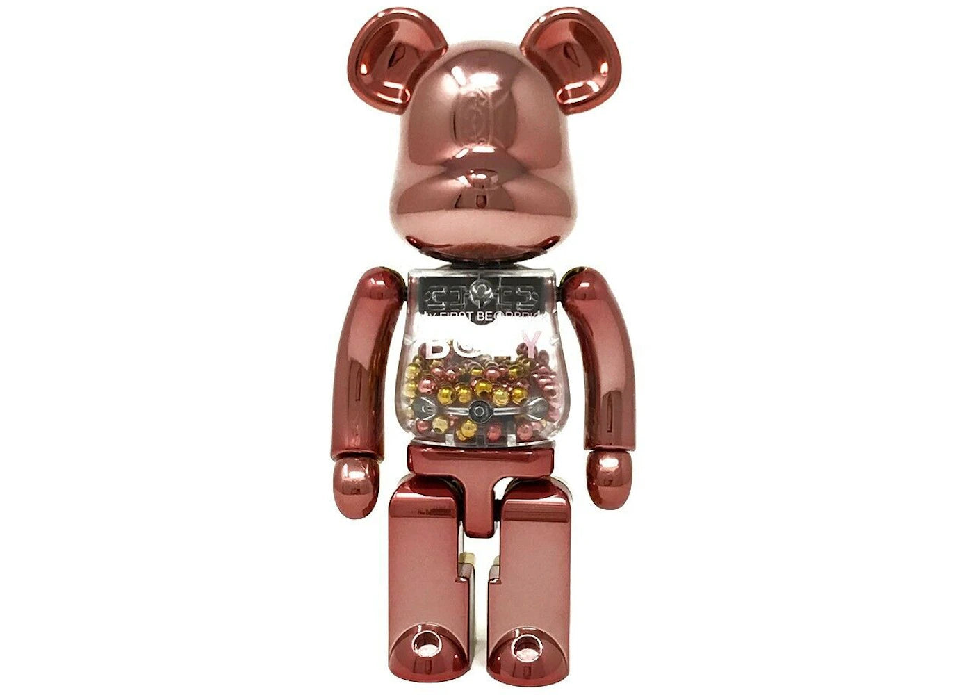 Bearbrick Medicom Super Alloyed My First Bearbrick Baby Pink Gold 200% Pink