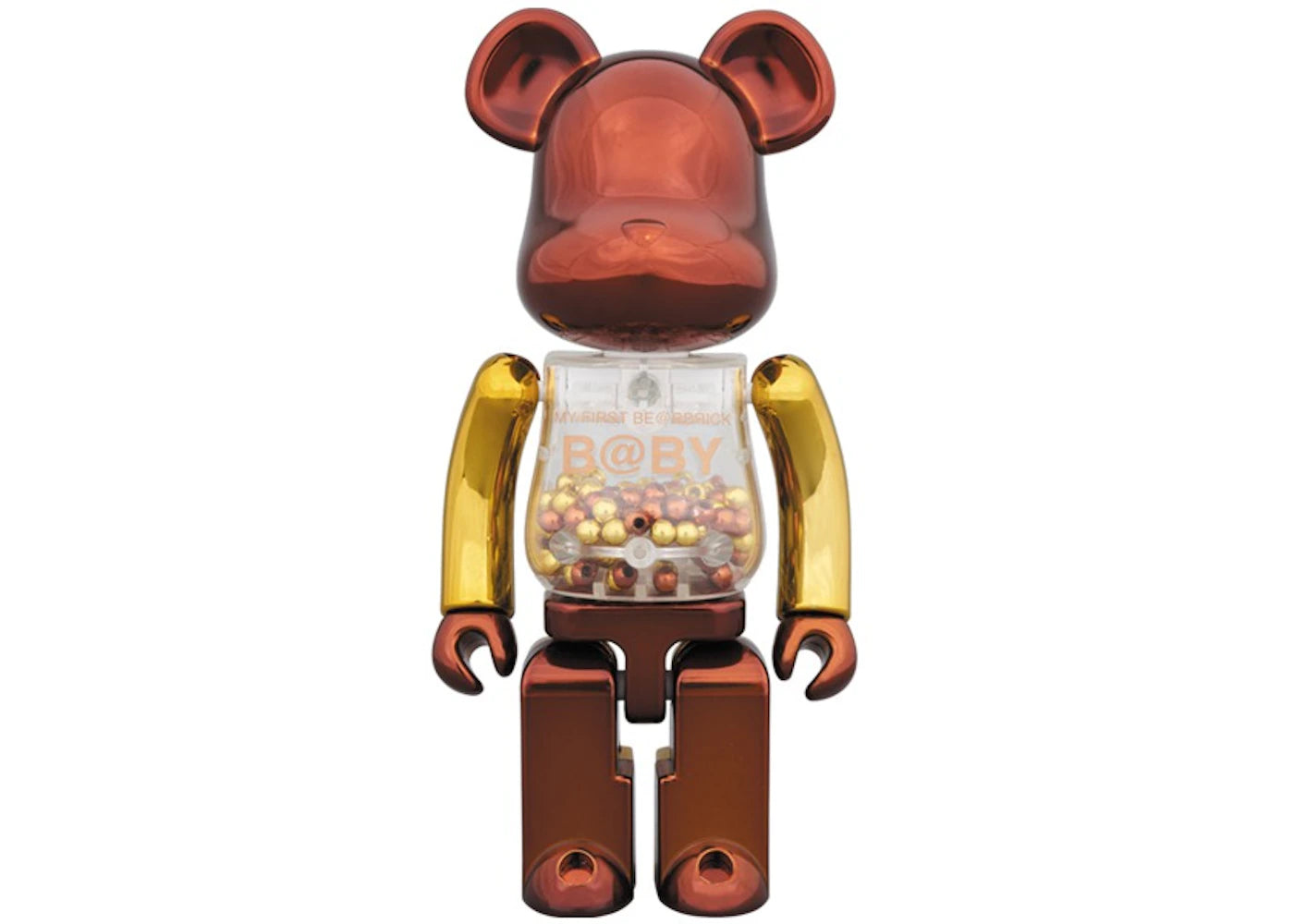 Bearbrick Medicom Super Alloyed My First Bearbrick Baby Steampunk 200% Brown