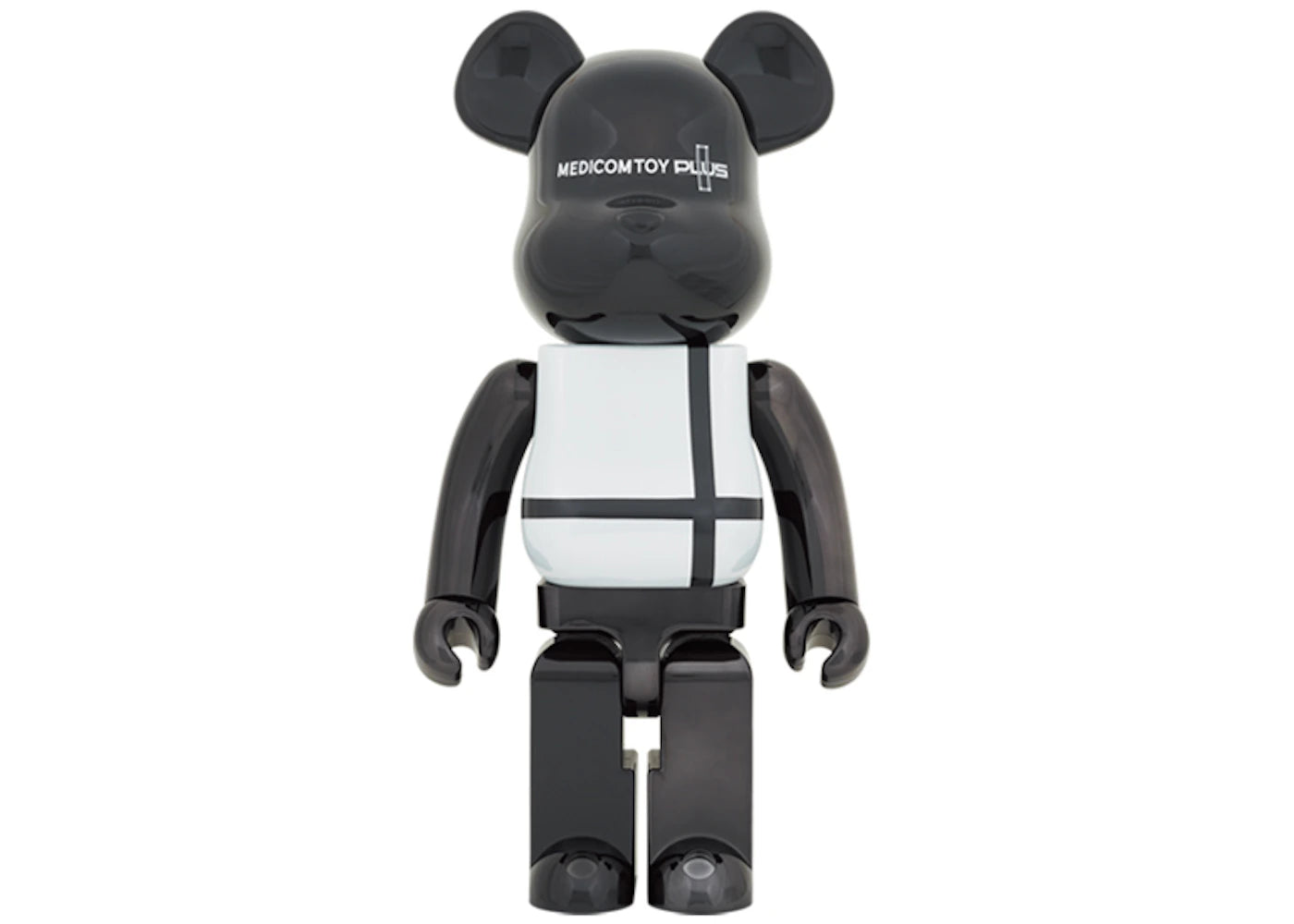 Bearbrick Medicom Toy Plus 1000% Black Chrome Ver.