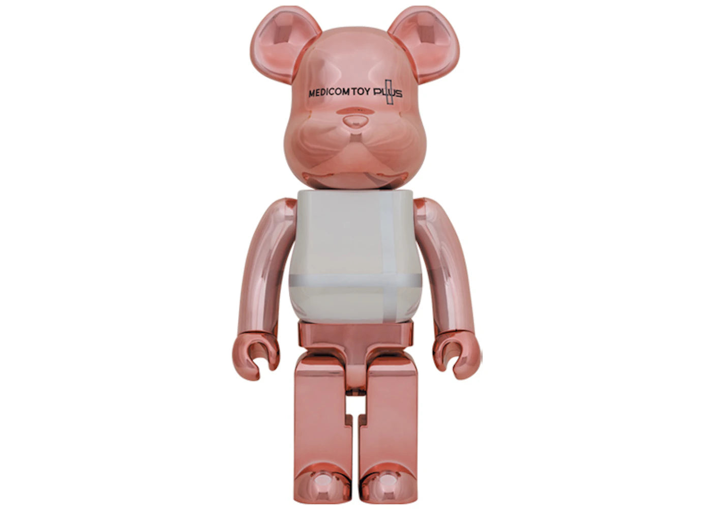 Bearbrick Medicom Toy Plus 1000% Pink Gold Chrome Ver.