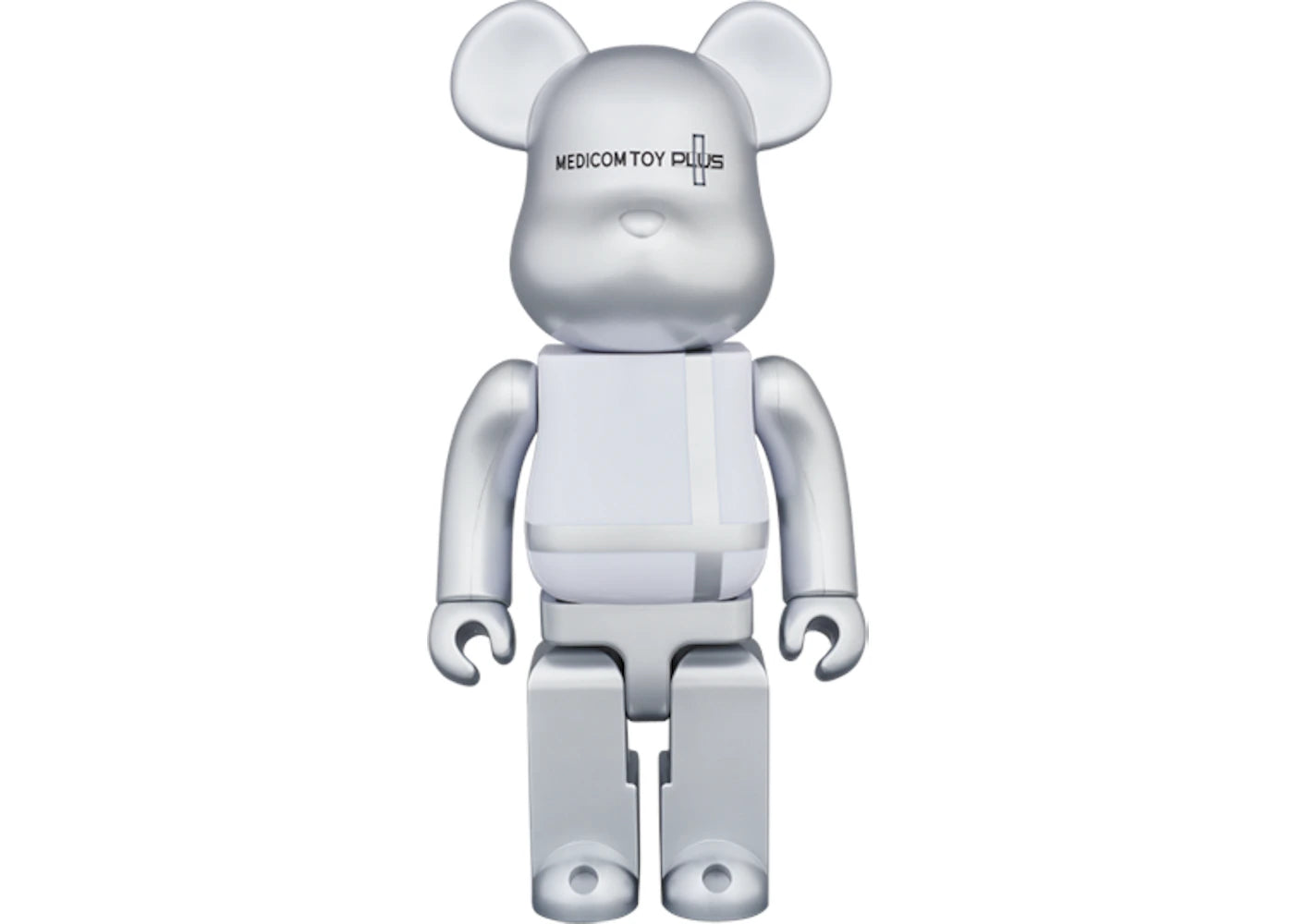 Bearbrick Medicom Toy Plus 400% Silver