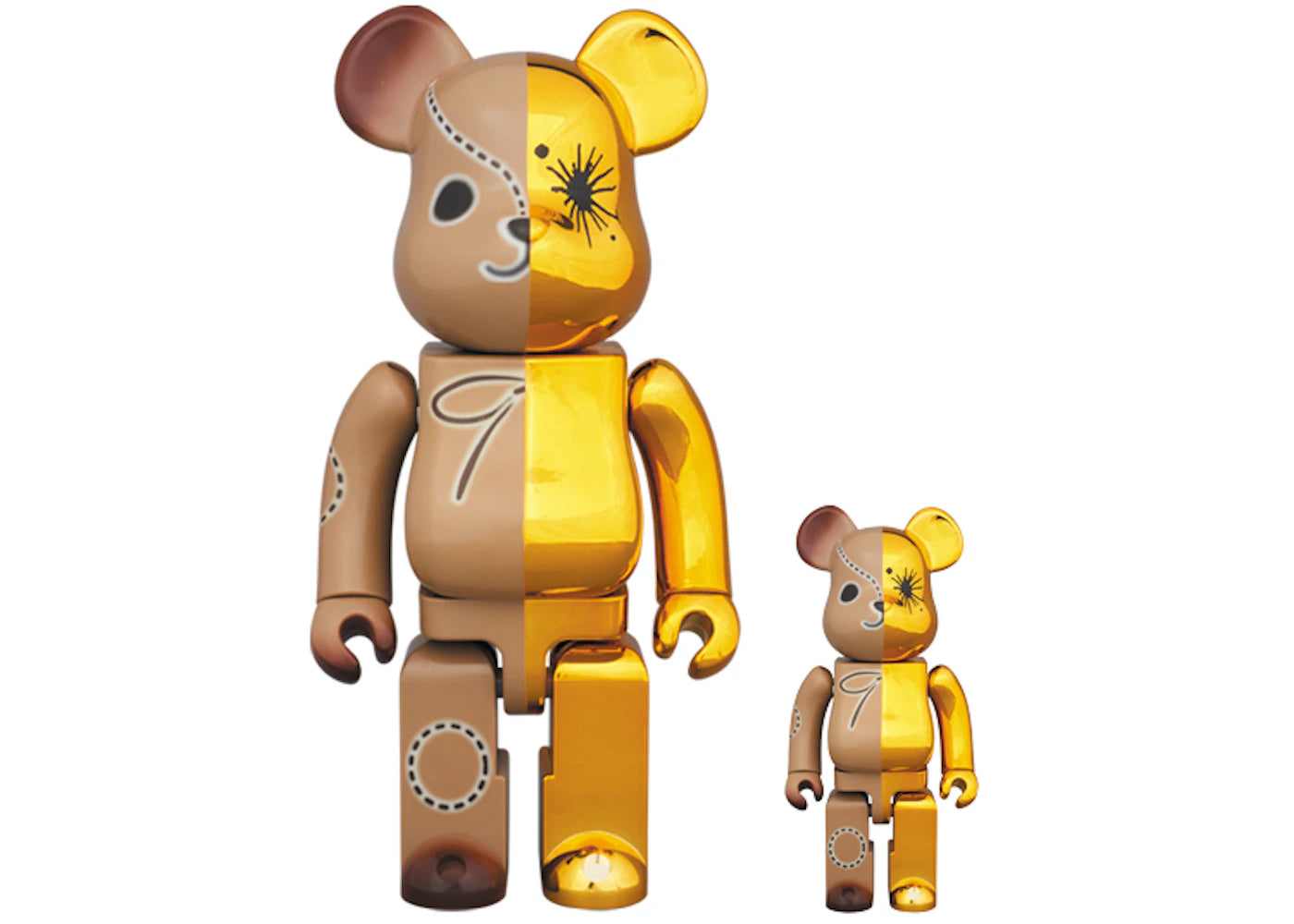 Bearbrick Miharayasuhiro 100% & 400% Set Gold/Brown