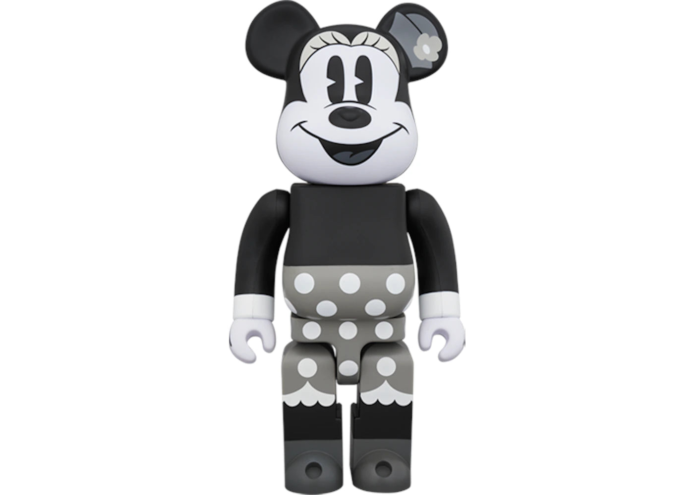 Bearbrick Minnie Mouse (B&W Ver.) 400% Black