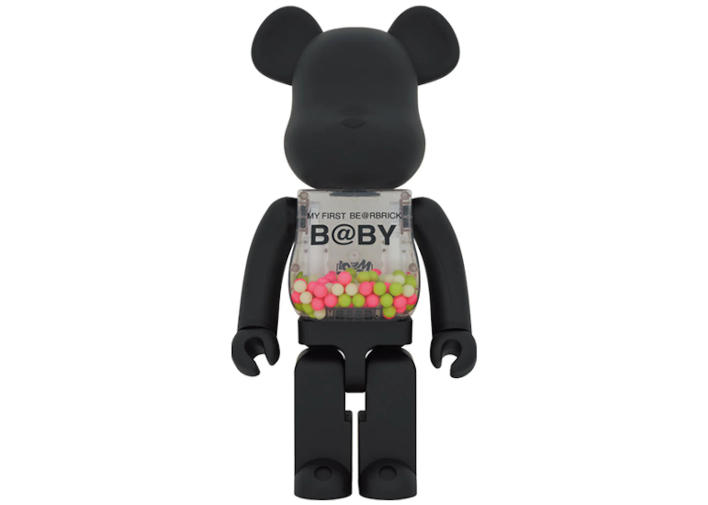 Bearbrick My First Baby 1000% Matte Black Glow