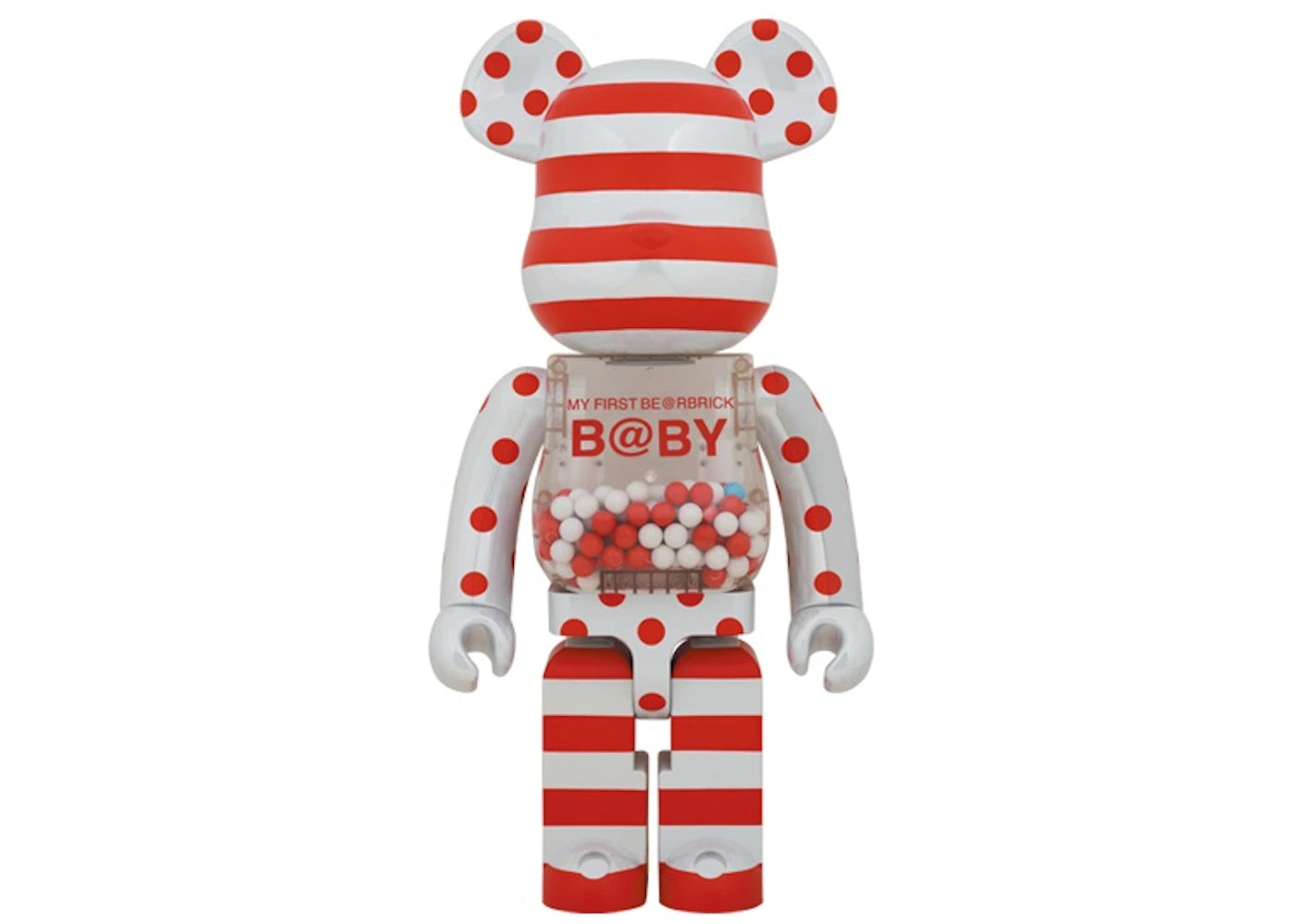 Bearbrick My First Baby 1000% Red & Silver Chrome Ver.