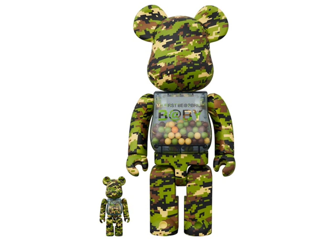 Bearbrick My First B@By Digital 100% & 400% Set Camo