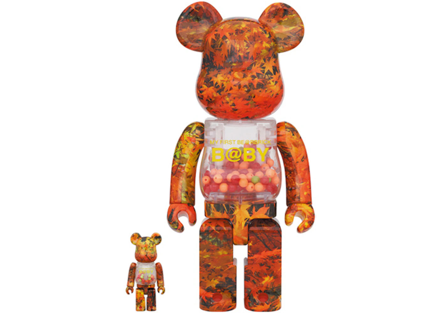 Bearbrick My First Bearbrick Baby Autumn Leaves Ver. 100% & 400% Set