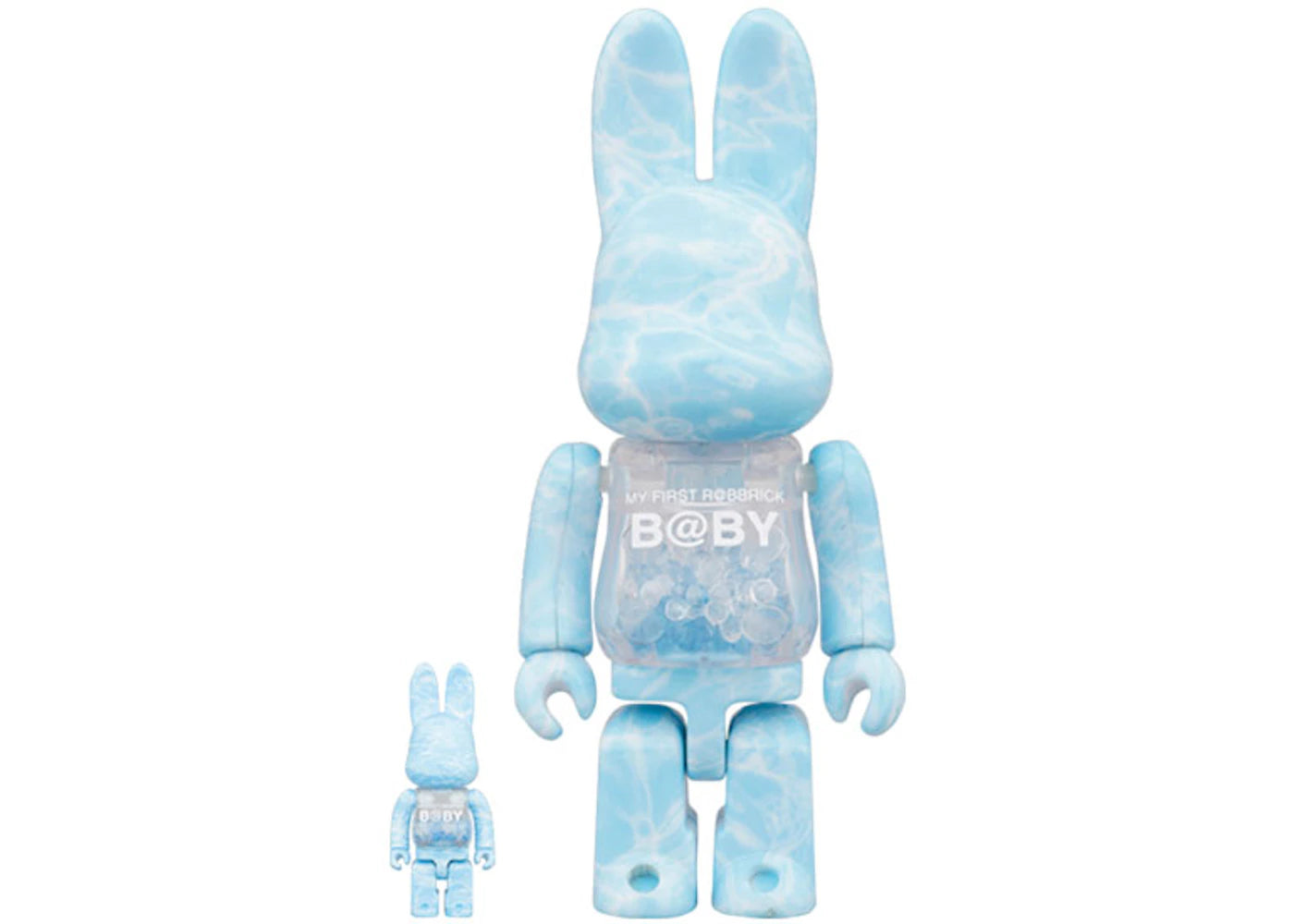 Bearbrick My First Rabbrick Baby 100% & 400% Set Water Crest