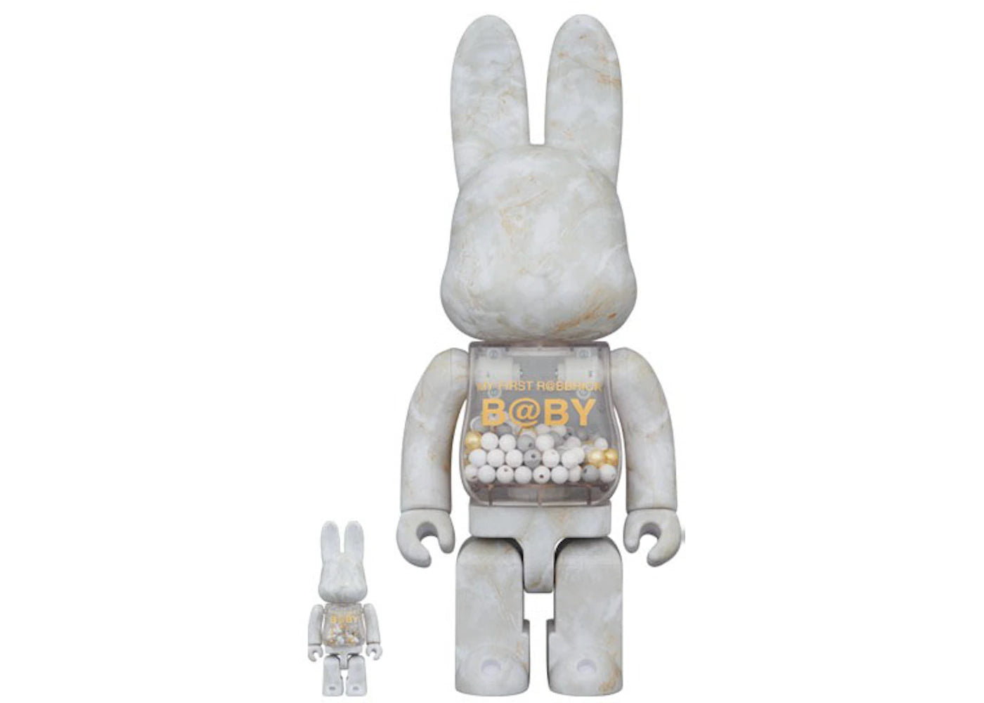 Bearbrick My First Rabbrick Marble 100% & 400% Set