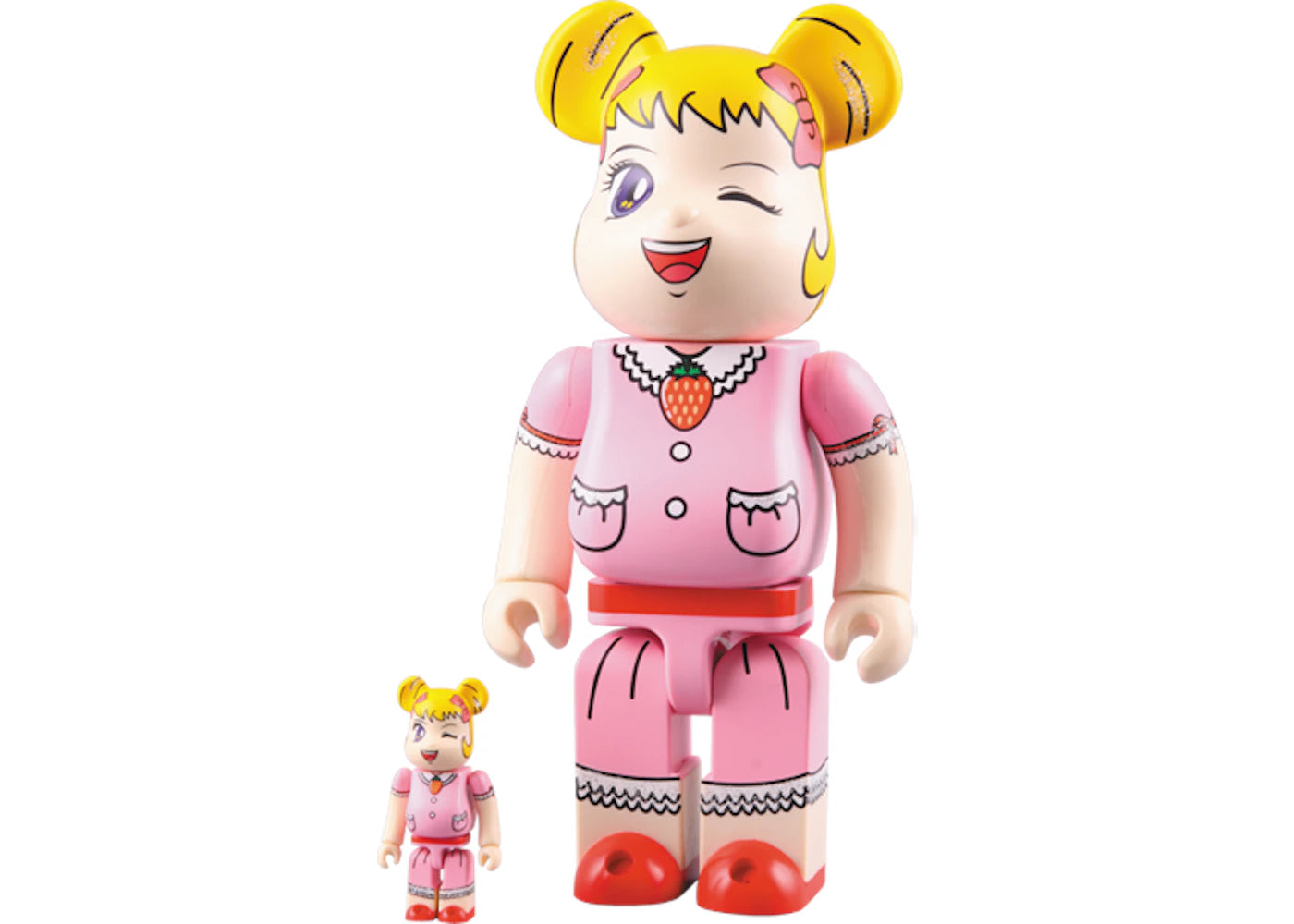 Bearbrick Mysterious Bear Bell 100% & 400% Set Pink