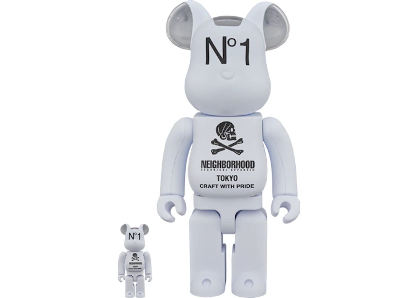 Bearbrick Neighborhood 100% & 400% Set White