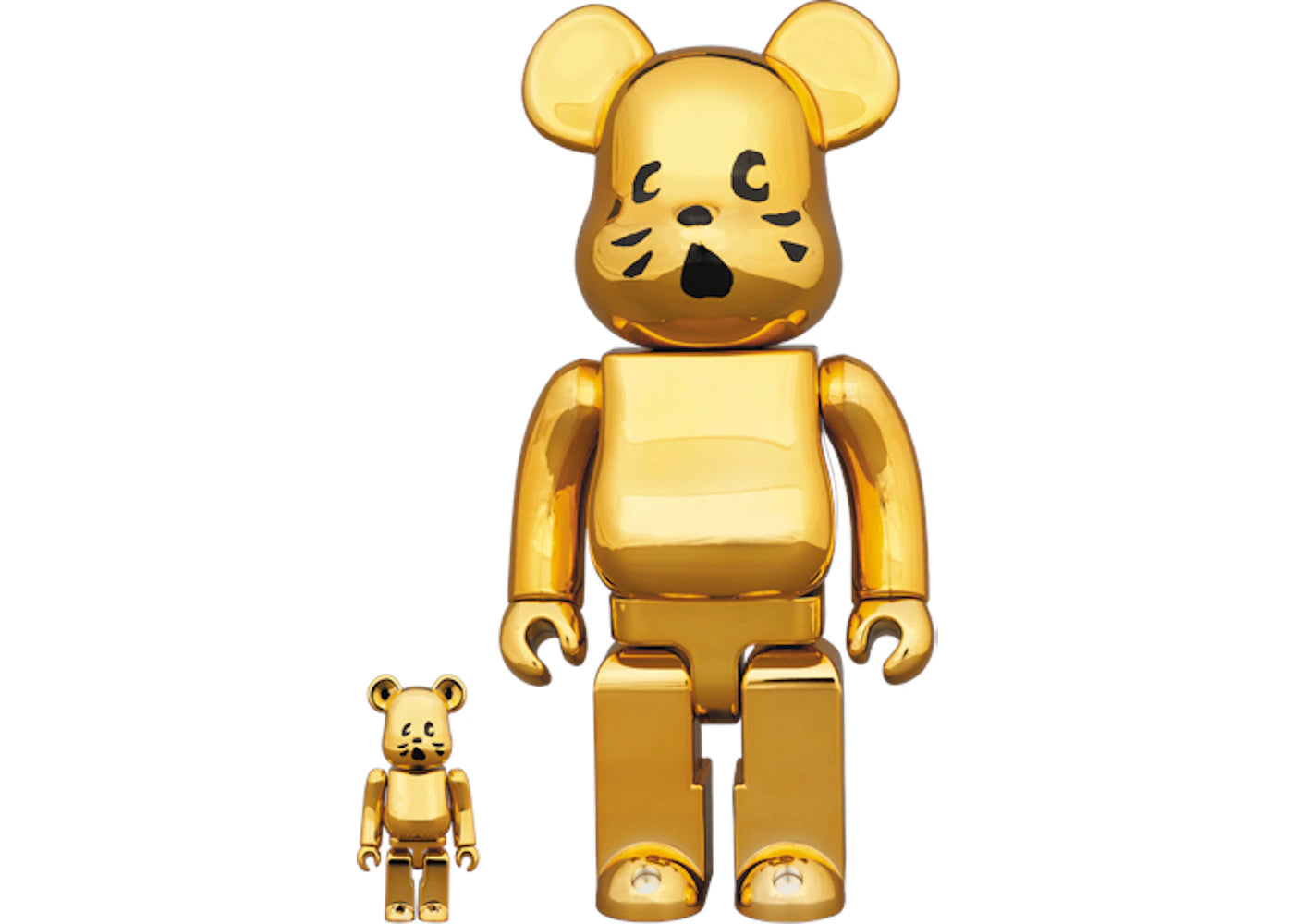 Bearbrick Nya Gold Plated Ver. 100% & 400% Set Gold