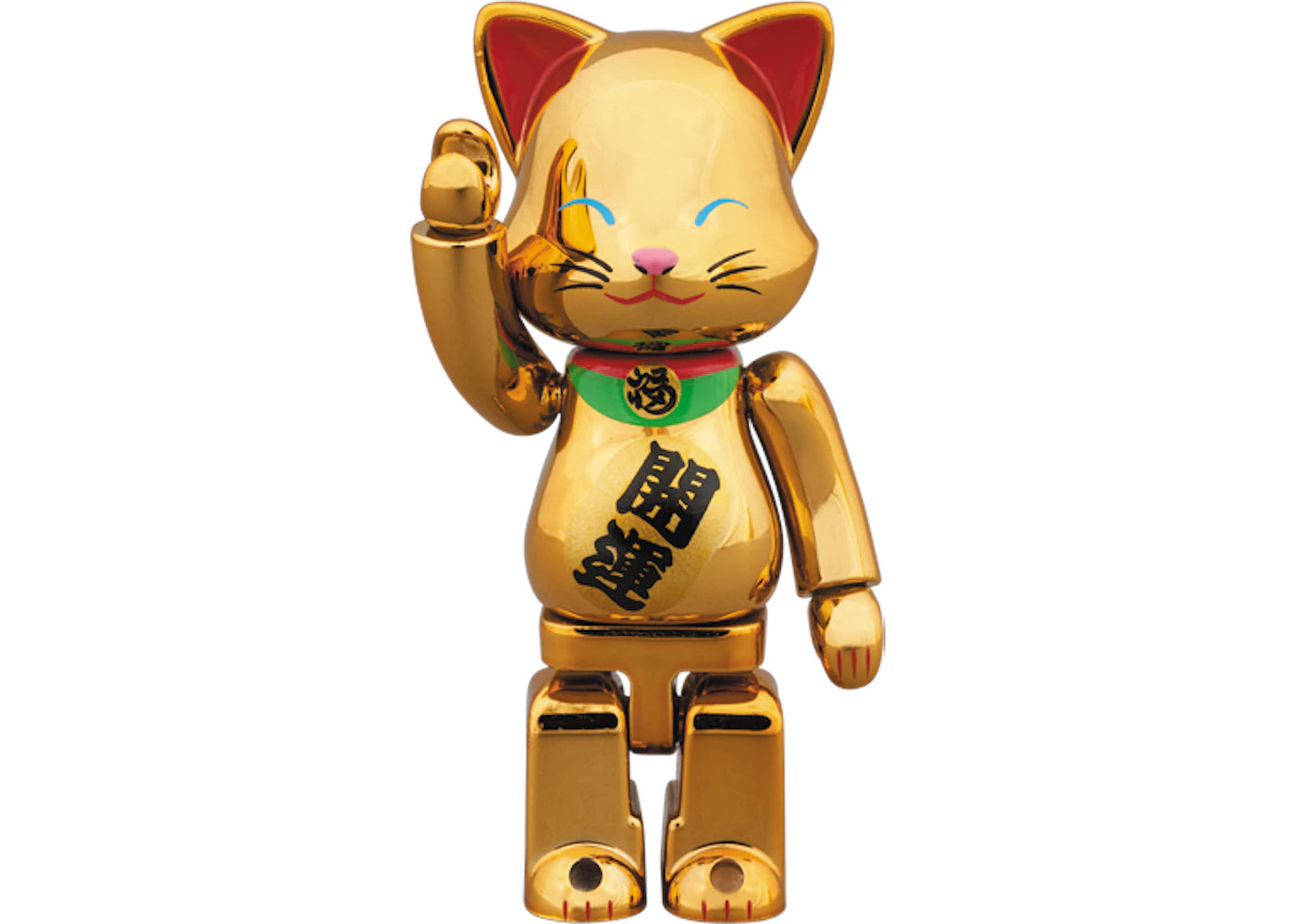 Bearbrick Nyabrick Beckoning Cat 100% Gold