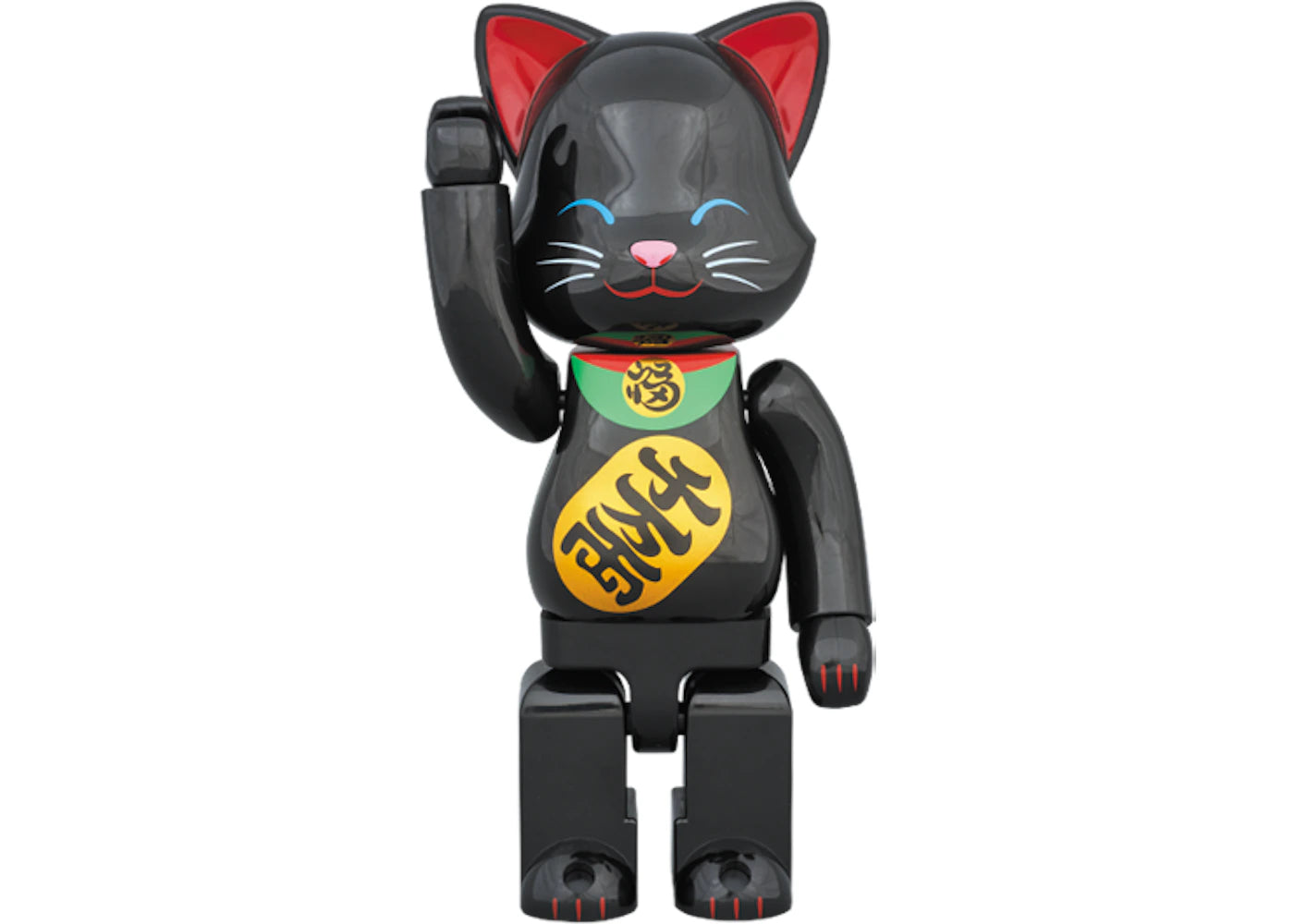 Bearbrick Nyabrick Beckoning Cat 400% Black