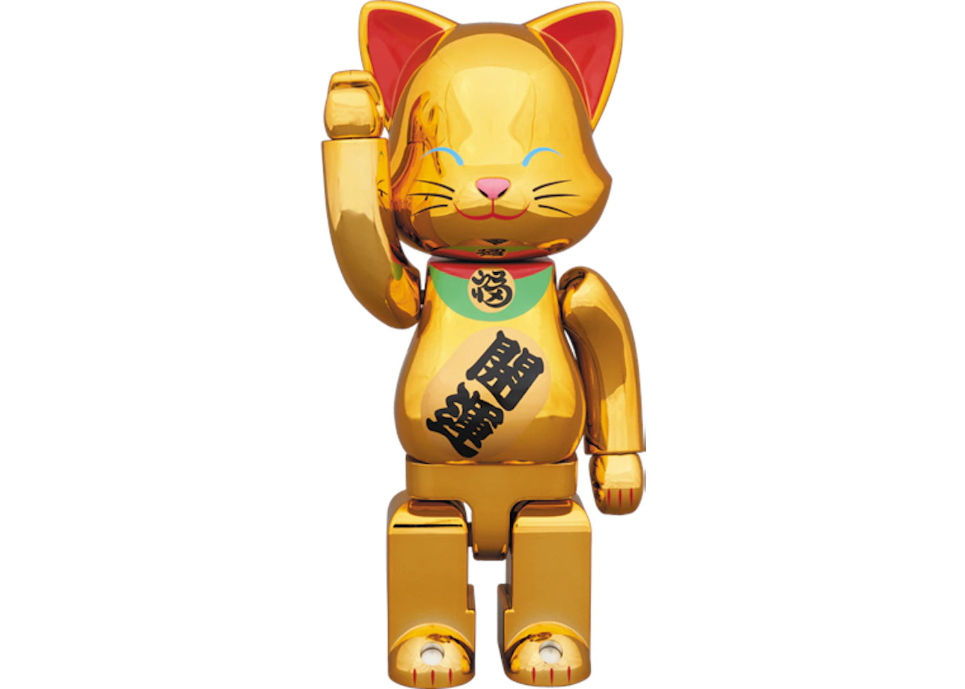 Bearbrick Nyabrick Beckoning Cat 400% Gold