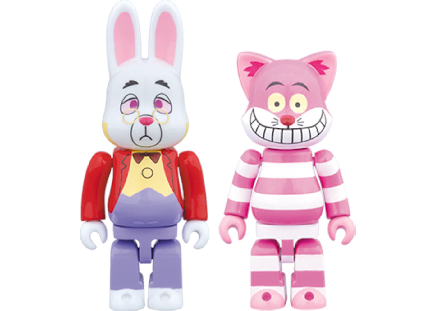 Bearbrick Nyabrick Cheshire Cat & Rabbrick White Rabbit 100% Multi