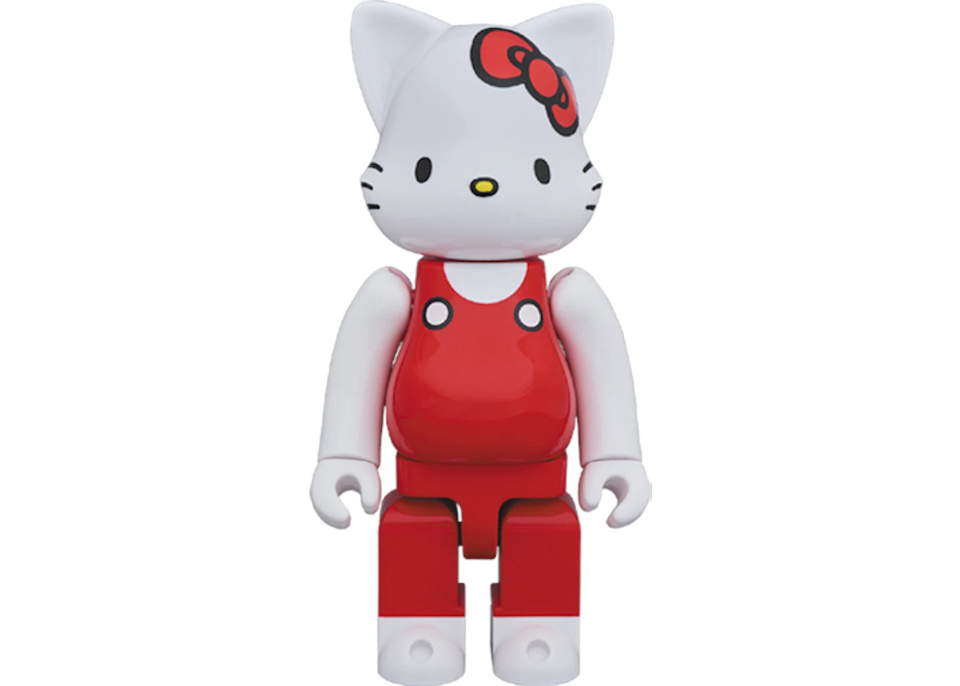 Bearbrick Nyabrick Hello Kitty (Red Overalls Ver.) 400% White