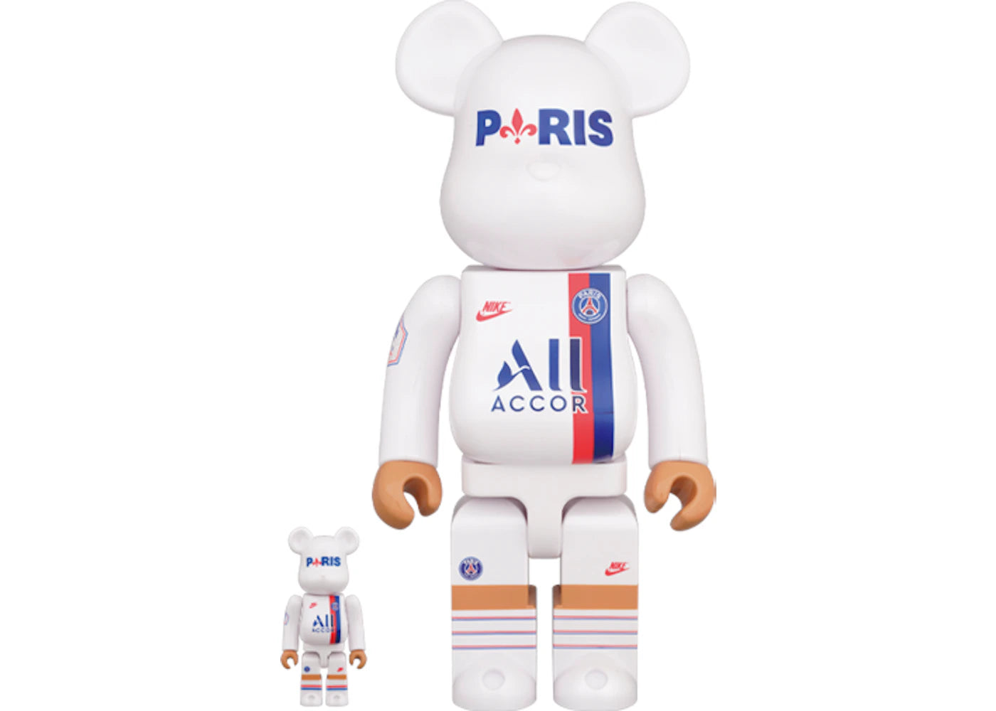 Bearbrick PARIS SAINT-GERMAIN 100% & 400% Set