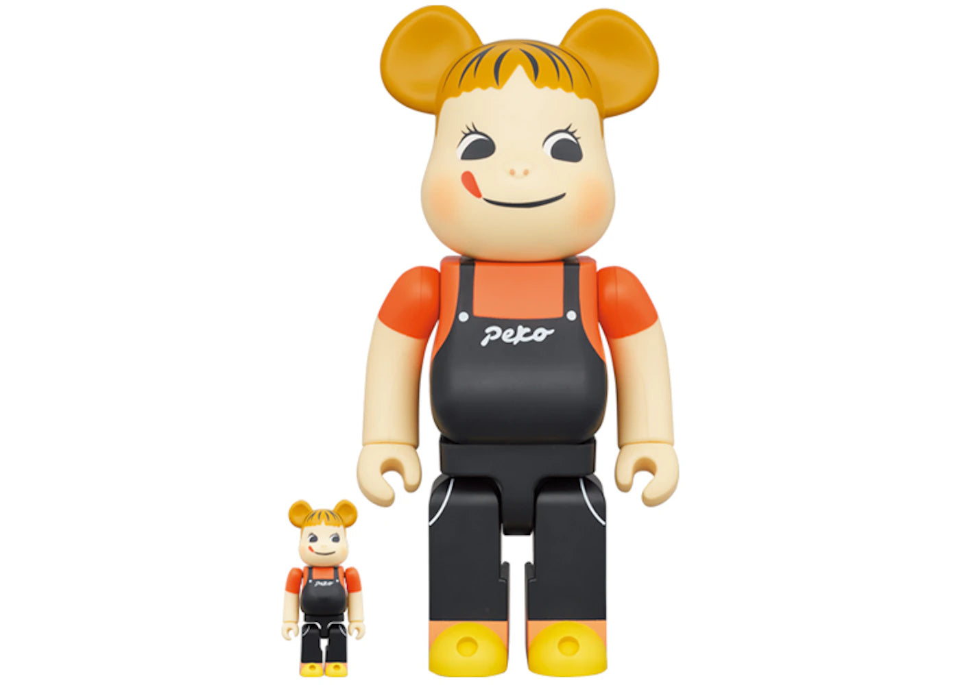 Bearbrick Peko-chan Coffee Milky 100% & 400% Set