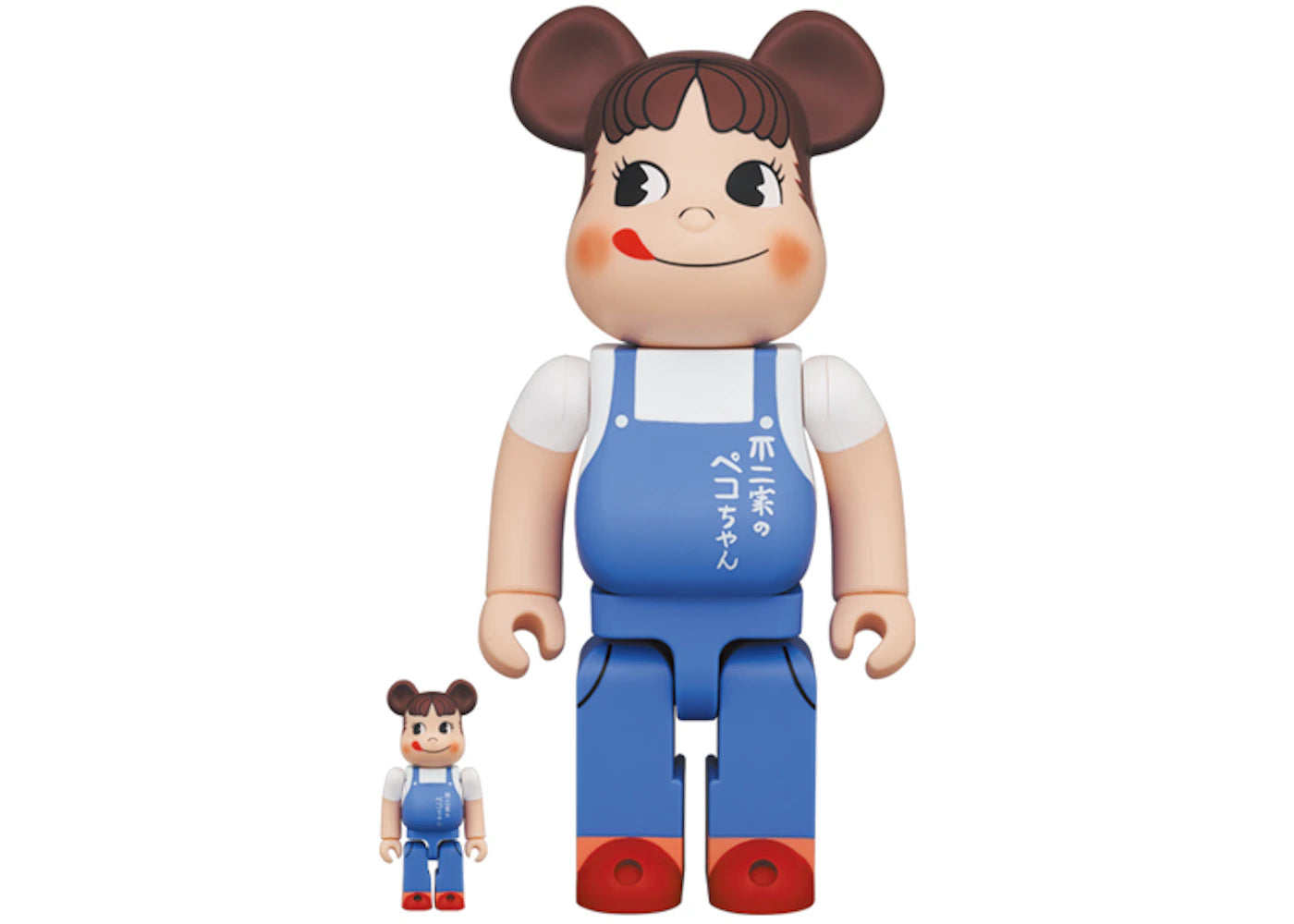 Bearbrick Peko-chan The Overalls Girl 100% & 400% Set