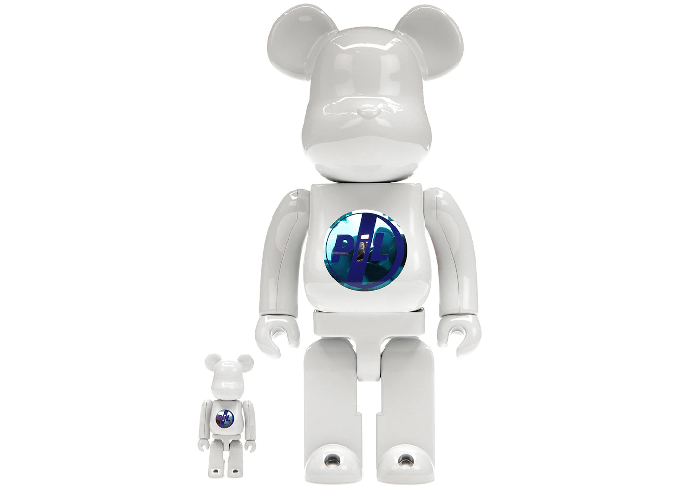 Bearbrick PiL 100% & 400% Set Chrome Ver.