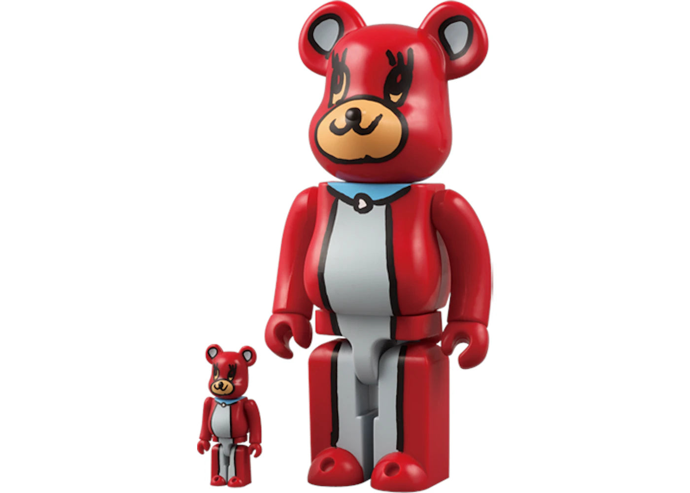 Bearbrick Playset Products 100% & 400% Set Red