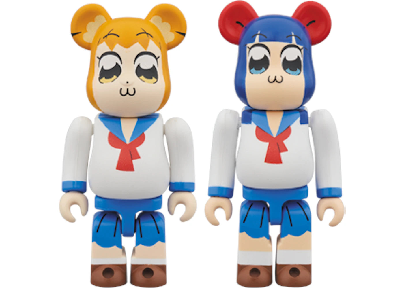 Bearbrick Popte 2 Pack 100% White