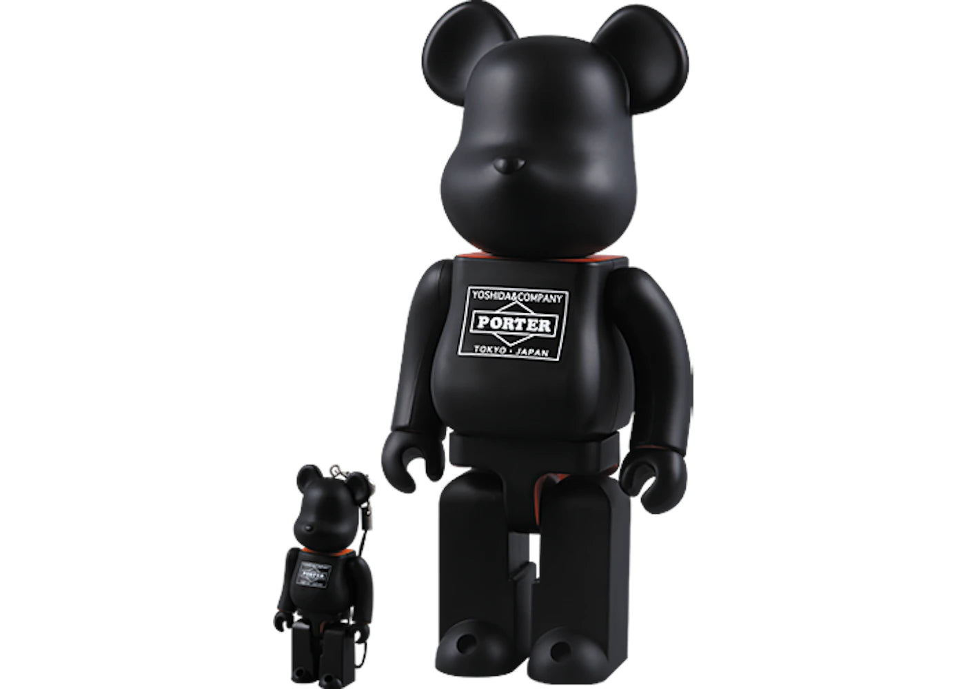 Bearbrick Porter 100% & 400% Set Black