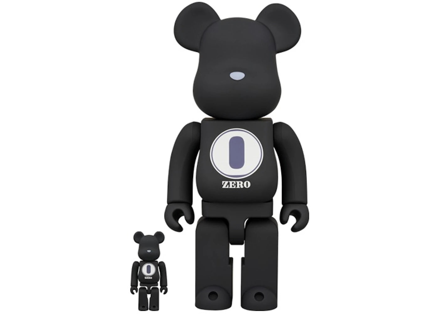 Bearbrick ROBERT INDIANA x fragmentdesign 100% & 400% Set Black/White