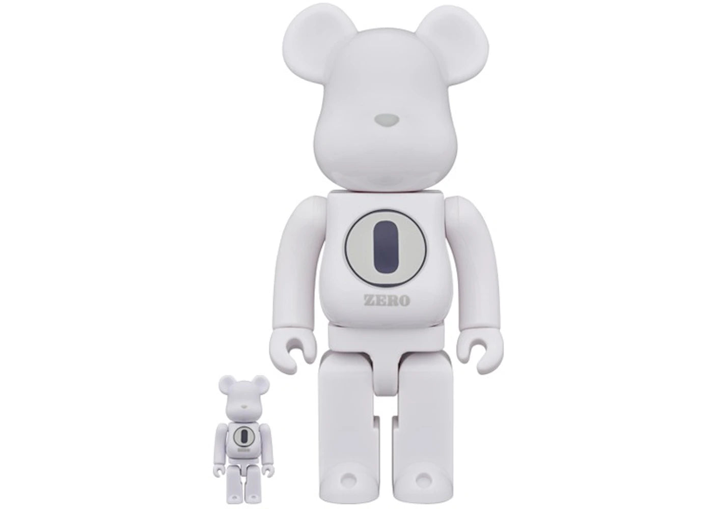 Bearbrick ROBERT INDIANA x fragmentdesign 100% & 400% Set White/Black