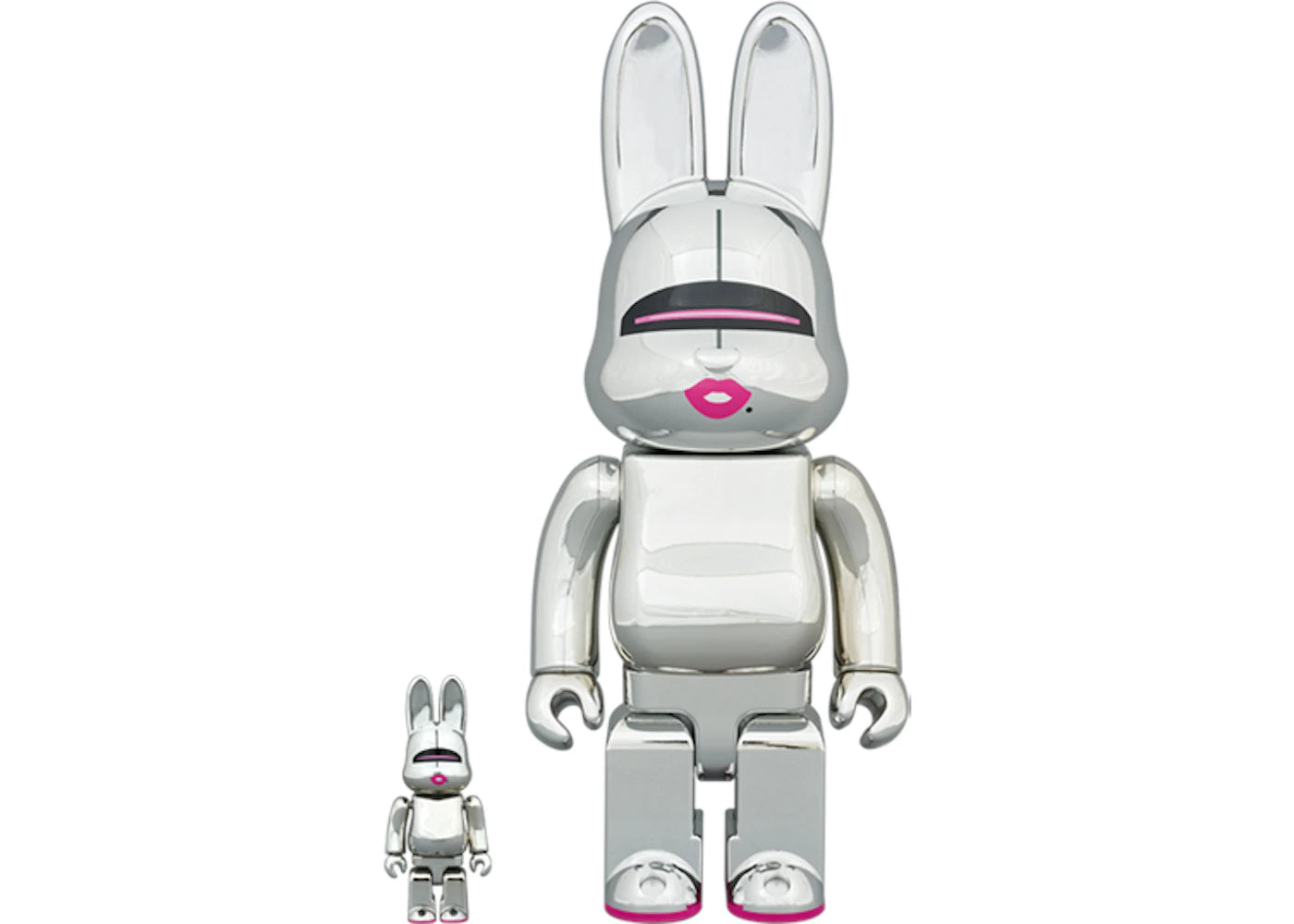 Bearbrick Rabbrick Hajime Sorayama Sexy Robot 100% & 400% Set Chrome