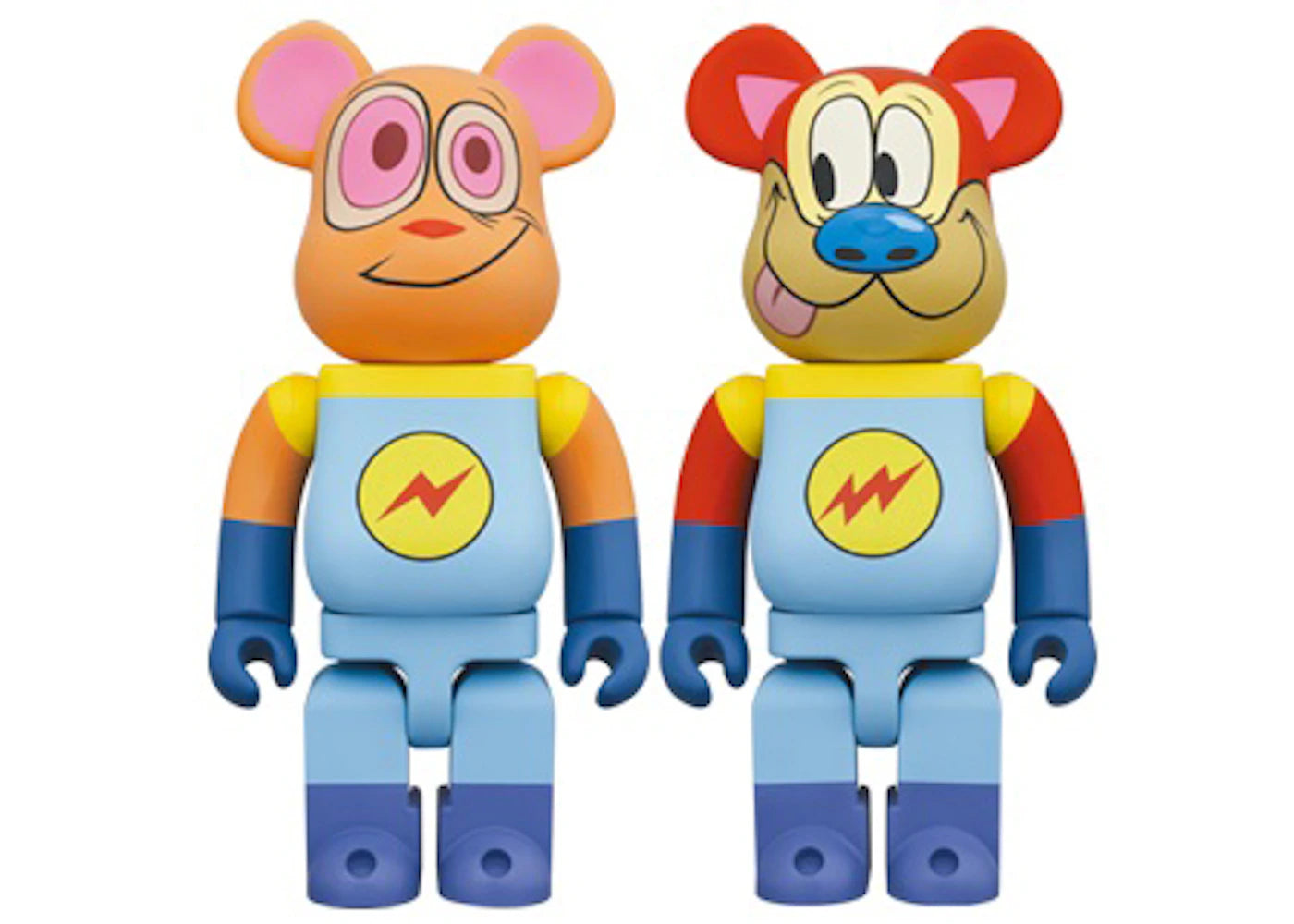 Bearbrick Ren & Stimpy Space Madness 400% Set of 2