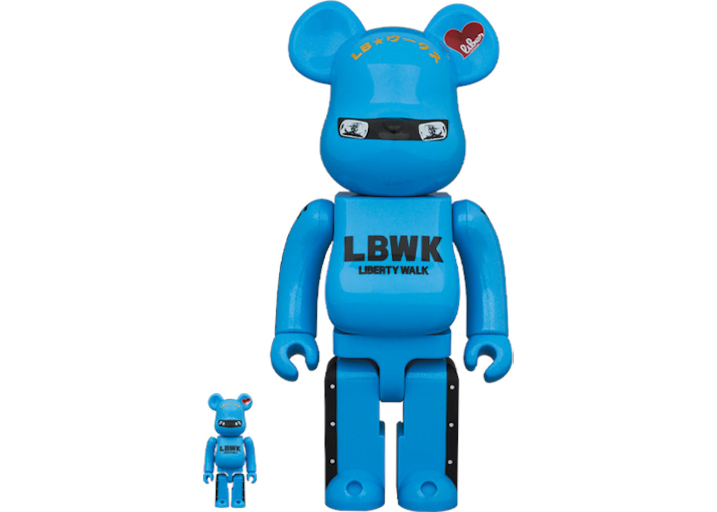 Bearbrick Ribaken-kun 100% & 400% Set