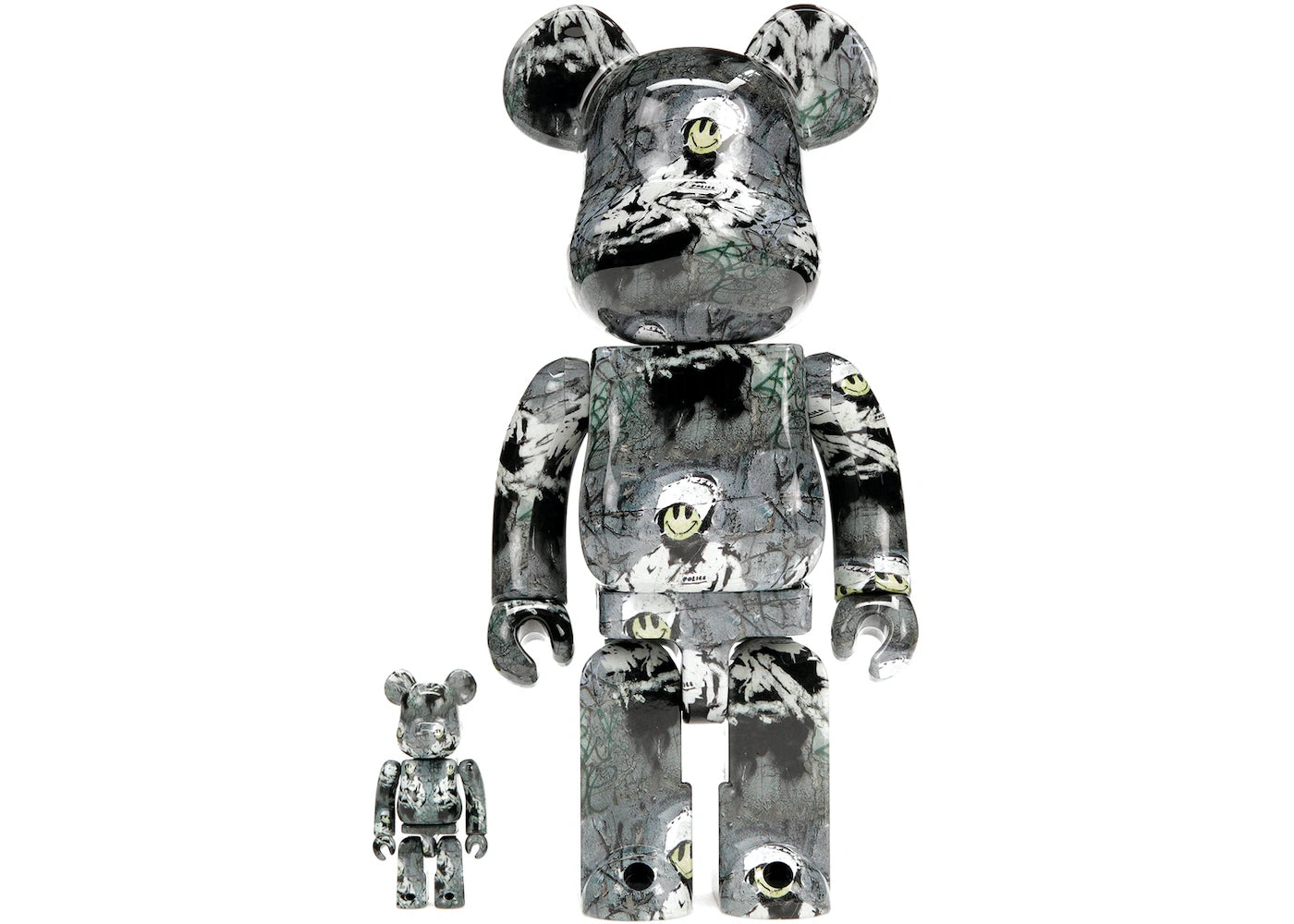 Bearbrick Riot Cop 100% & 400% Set